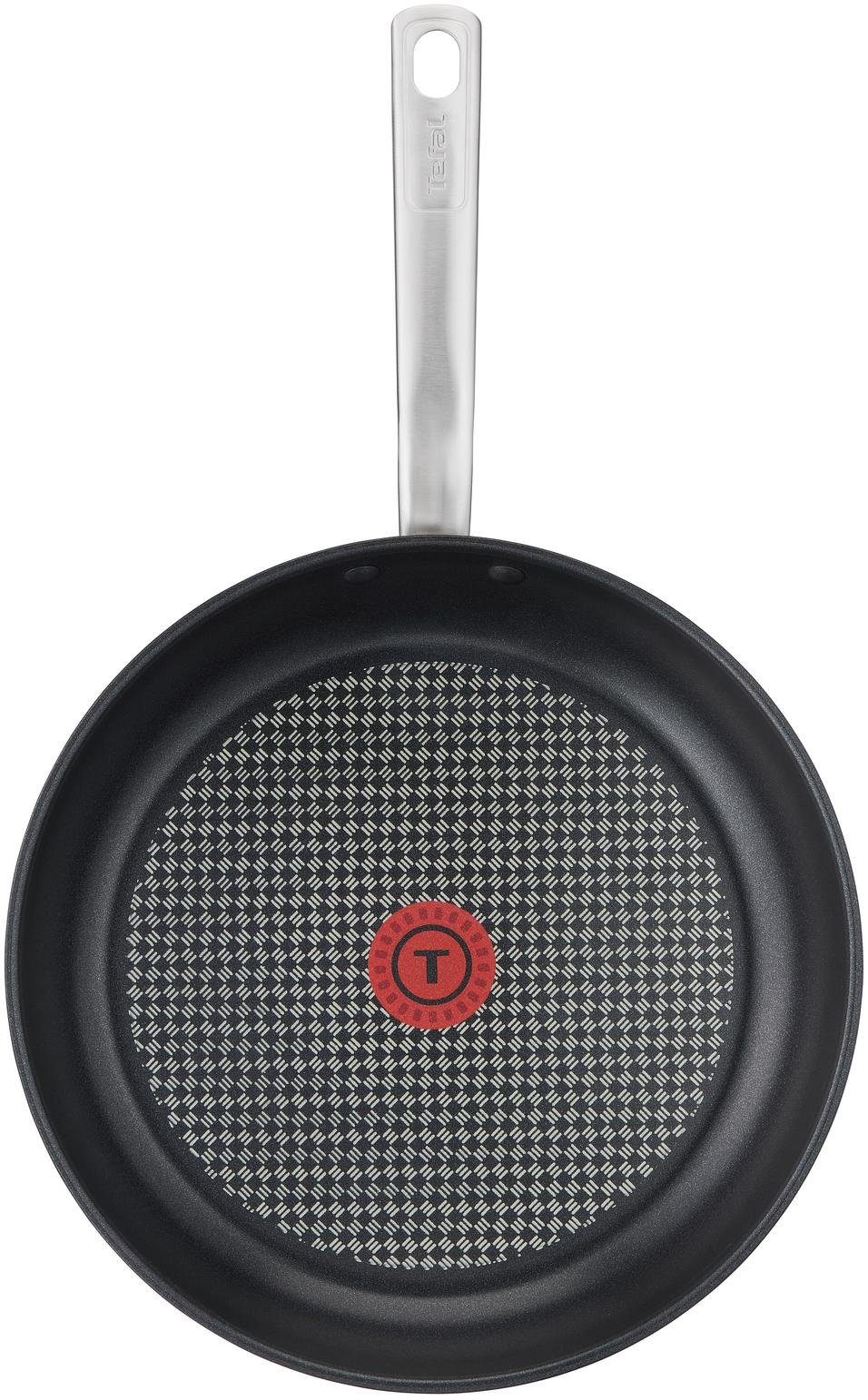 Tefal Bratpfanne Virtuoso, Edelstahl (1-tlg), Edelstahl, Antihaftversiegelung, Thermo-Spot, alle Herdarten,Induktion