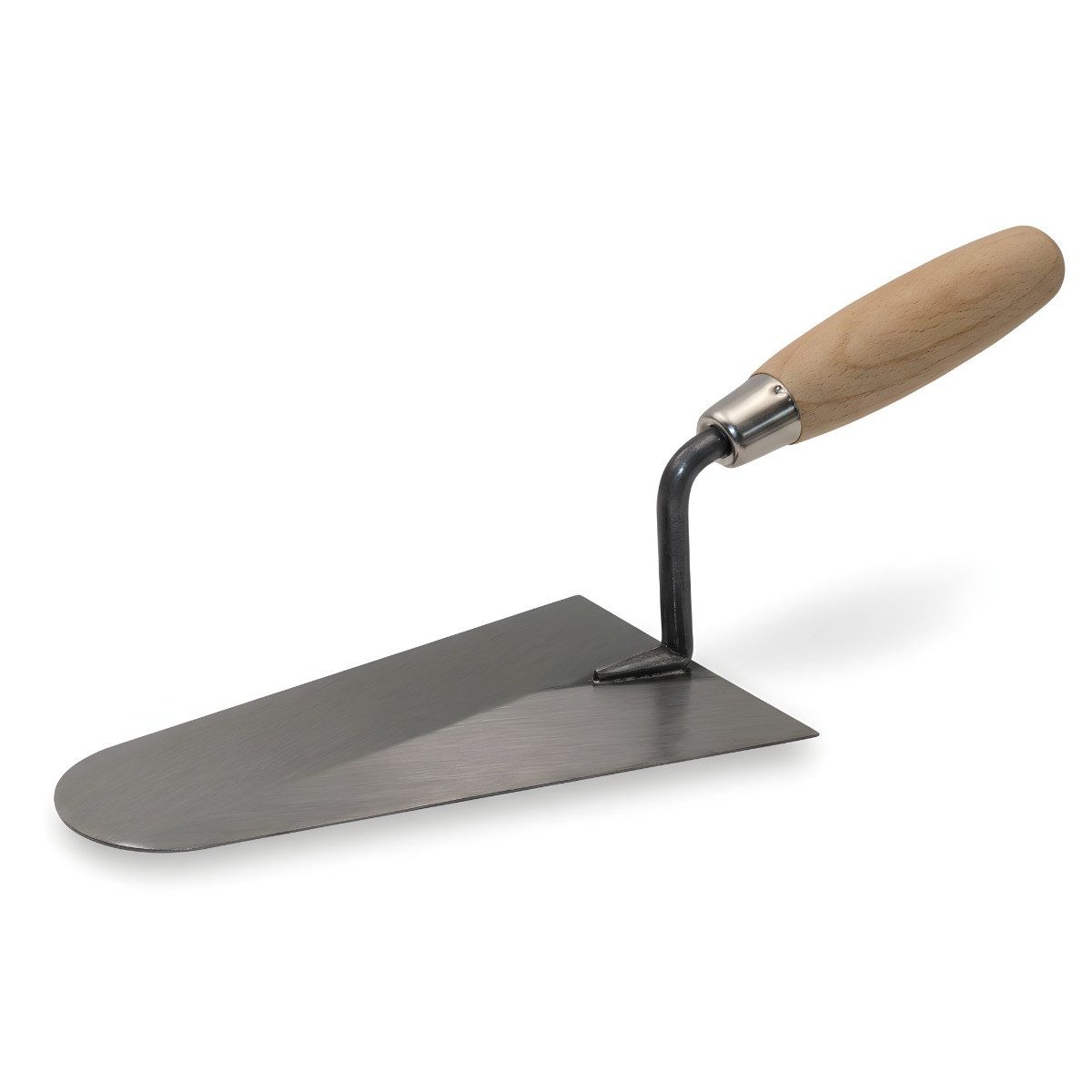 DEWEPRO Maurerkelle DEWEPRO Französische Maurerkelle, Stahl halbrund mit Holzgriff, 200mm