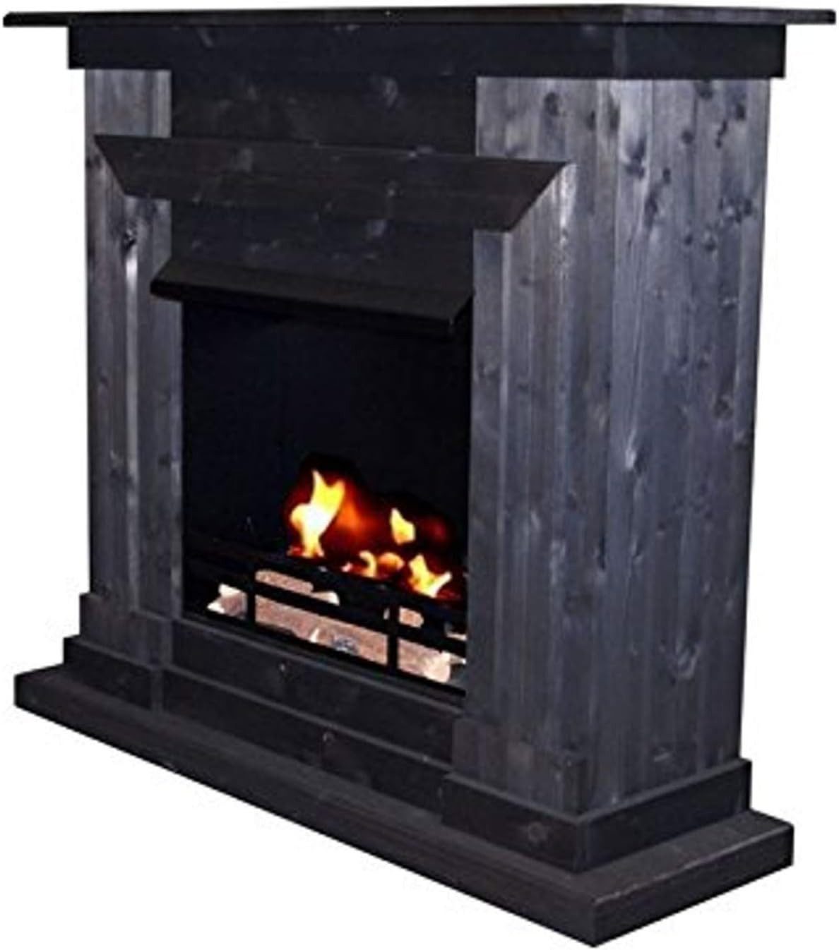 Kaminbau Mierzwa Echtfeuer-Dekokamin Berlin Premium (Brenngel & Bio-Ethanol Kamin Premium), Farbwahl, Sicherheitsglas Wahl, Gelkamin, Ethanolkamin