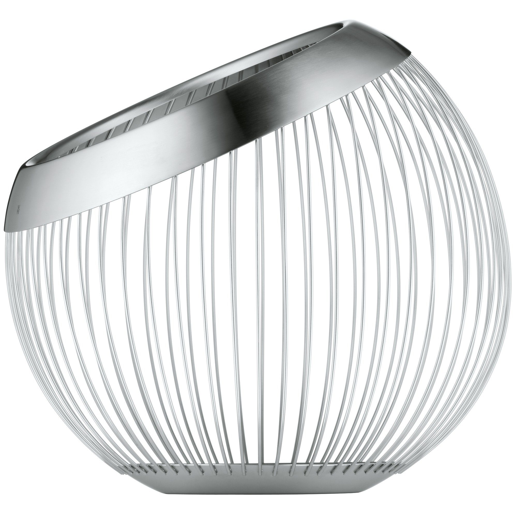 WMF Obstschale Living Lounge Korb, groß, Cromargan® Edelstahl rostfrei 18/10, (1x Obstkorb (19 cm, Höhe 26 cm), 1-tlg)