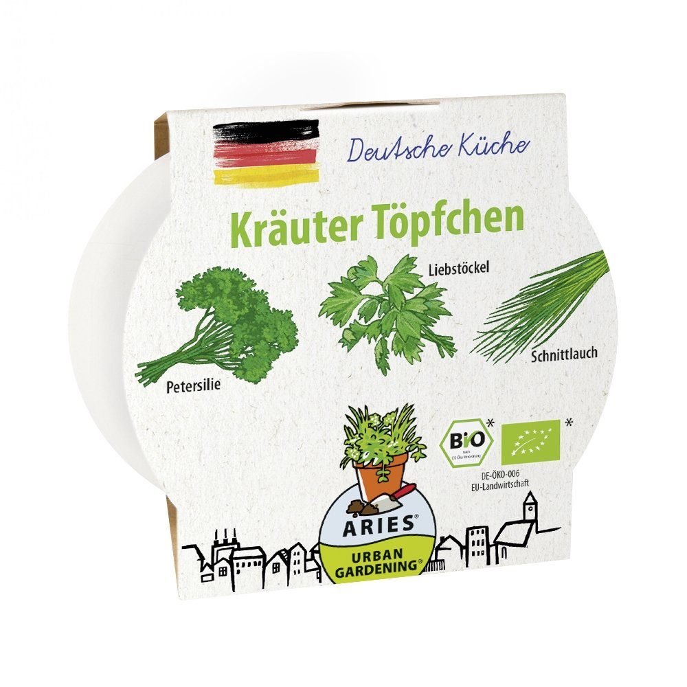 Aries Kräutertopf Kräutertöpfchen „Deutsche Küche“