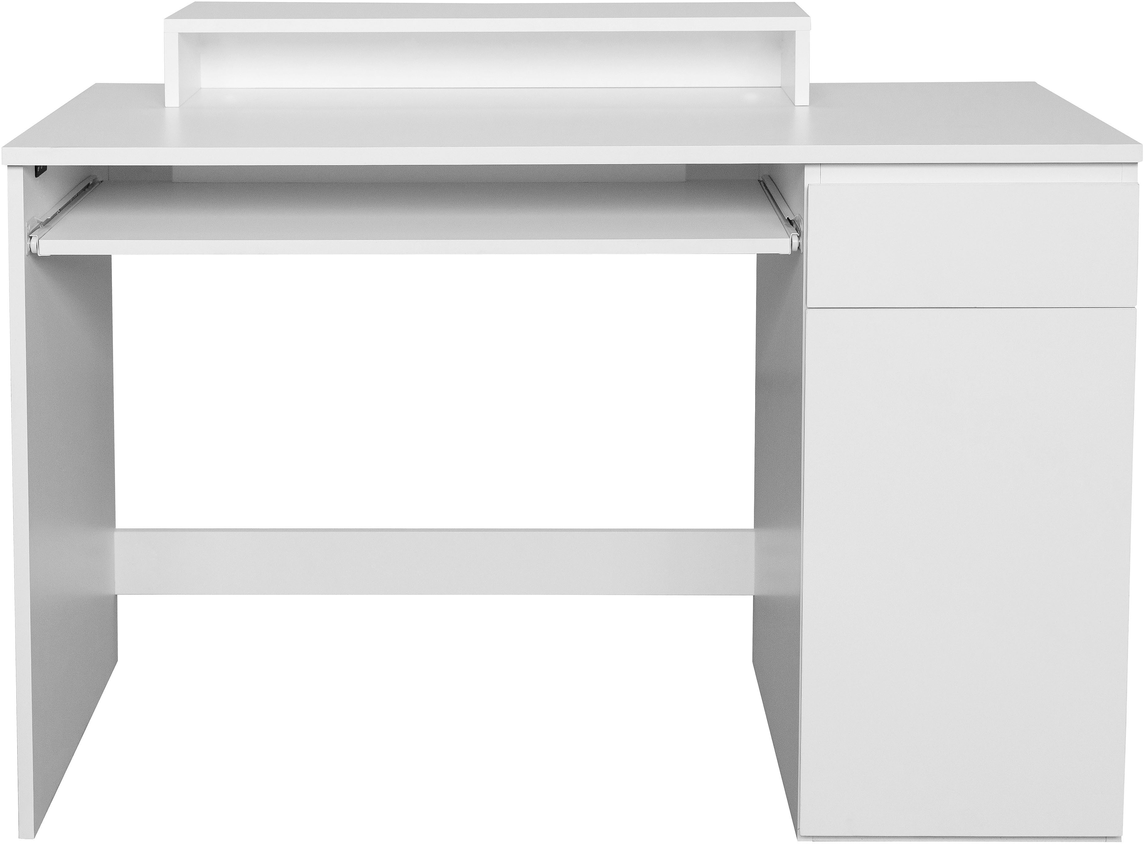 OTTO home Schreibtisch Jarvie, mit Tastaturauszug, mit Monitoraufsatz, mit Schublade
