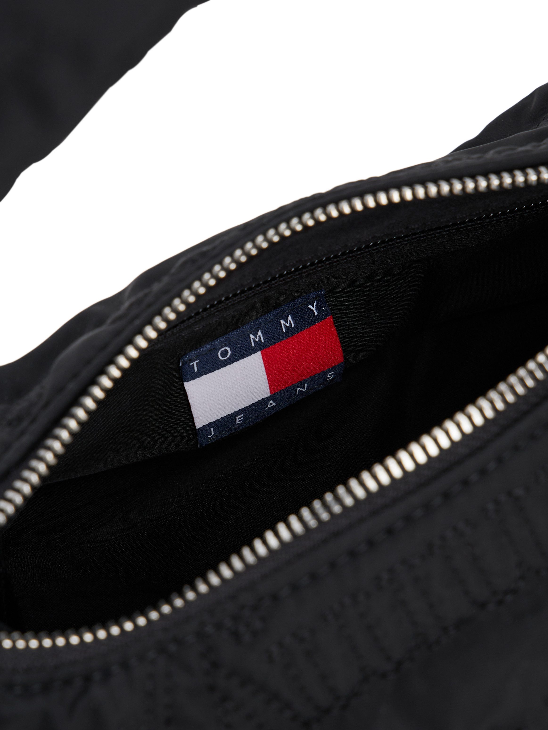 Tommy Jeans Schultertasche TJW URBAN AOP SHOULDER BAG, Damen Hobobag, Umhängetasche mit auffälliger Logostickerei