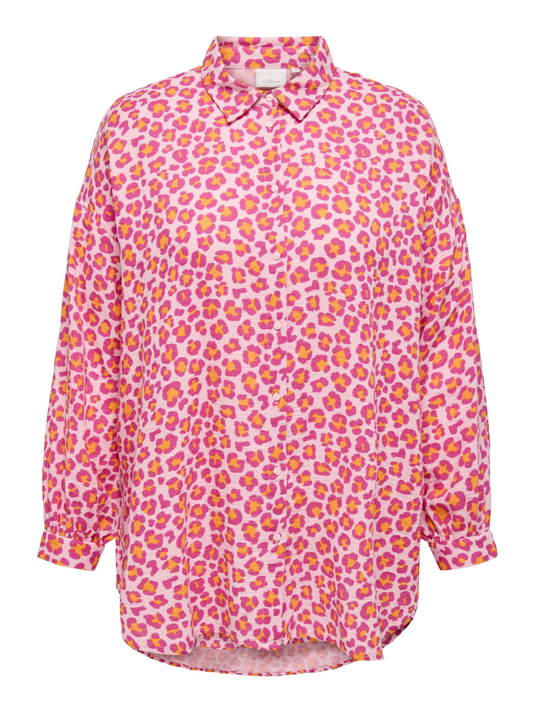 ONLY CARMAKOMA Blusenshirt Trendige Design mit Leo Blumen Print, Langarm CA günstig online kaufen