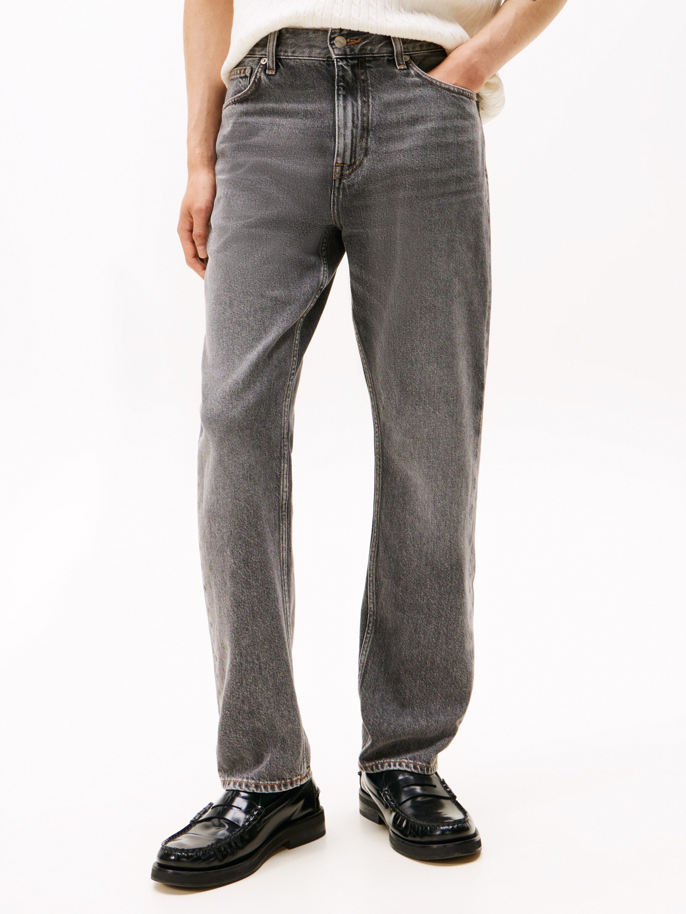 Tommy Hilfiger Straight-Jeans in blauer Waschung günstig online kaufen