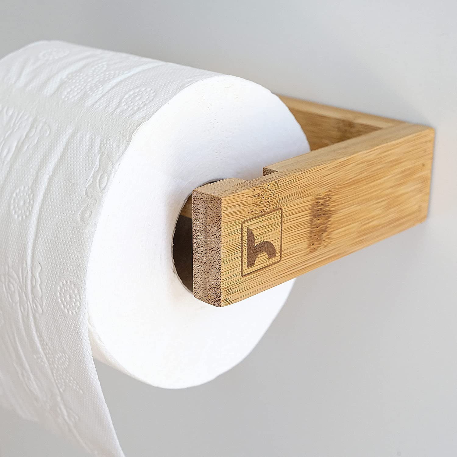 HENNEZ Toilettenpapierhalter, ohne Bohren, Klorollenhalter Holz Bambus, WC  Rollenhalter Toilettenpapier Halter -Toilettenrollenhalter Holz - Bad  Zubehör Bambus online kaufen | OTTO