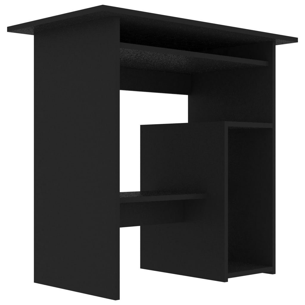 Schwarz Schwarz cm | Holzwerkstoff Schreibtisch Schreibtisch Schwarz 80x45x74 vidaXL