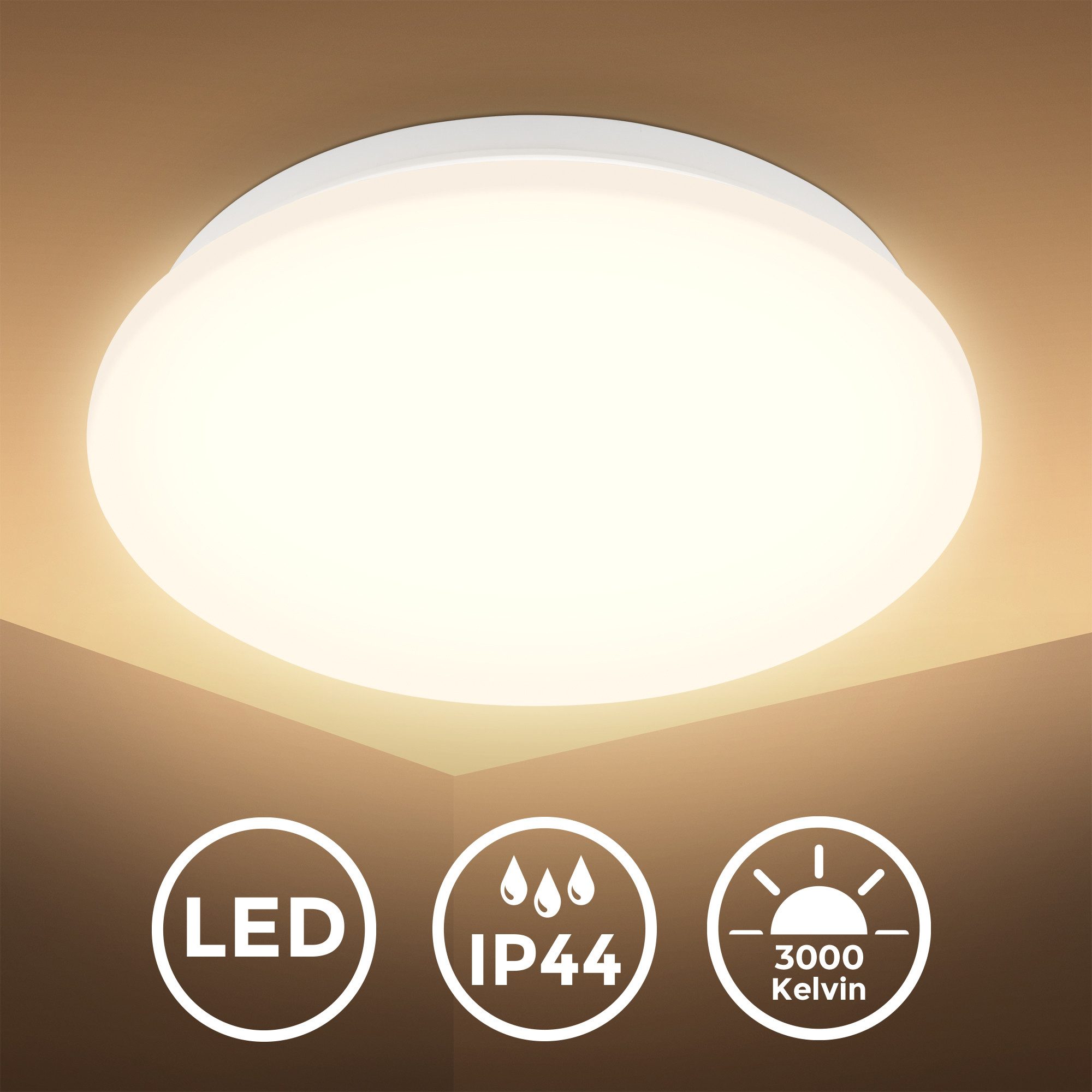 B.K.Licht LED Deckenleuchte LED Bad Deckenleuchte günstig online kaufen