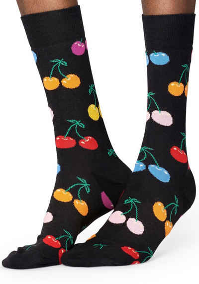 Happy Socks Socken Cherry mit buntem Kirschenmuster