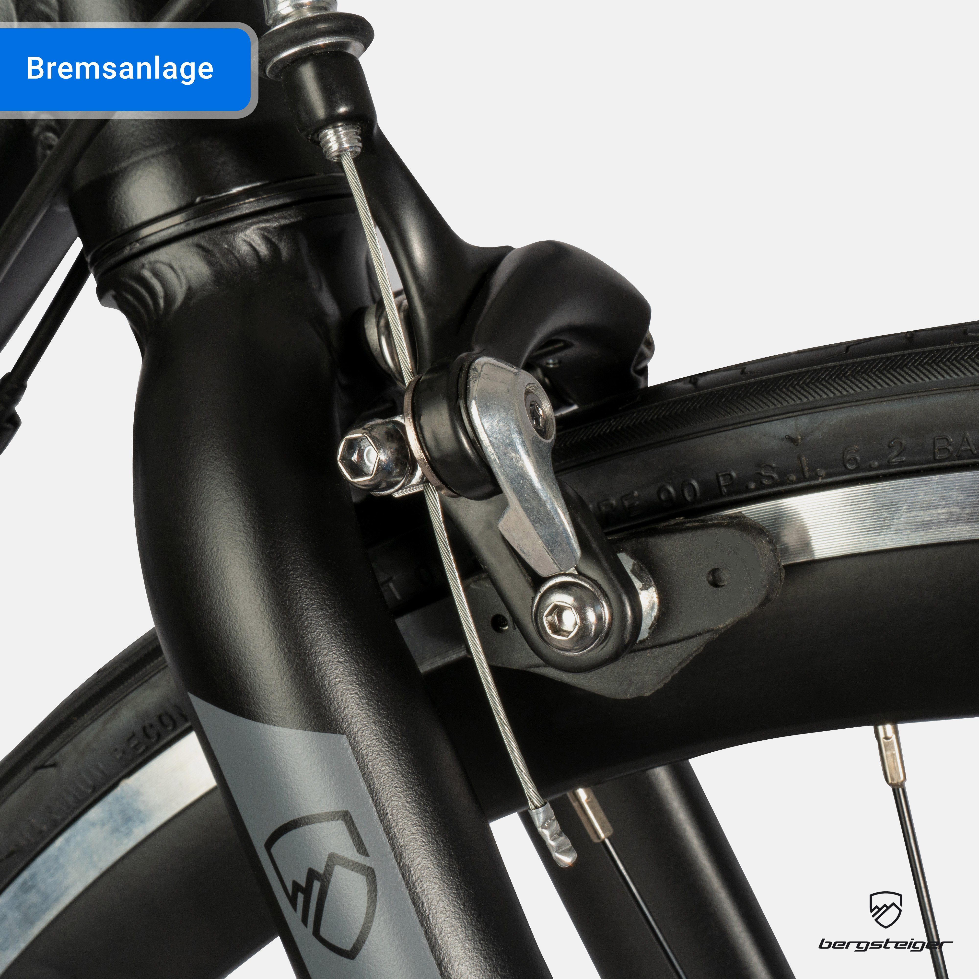 bergsteiger Rennrad Tourmalet 28 Zoll, Alu Gravelbike 14 Gang-Schaltung, Damen, Herren, 14 Gang, Kettenschaltung, Felgenbremse, Gewicht nur 11 kg