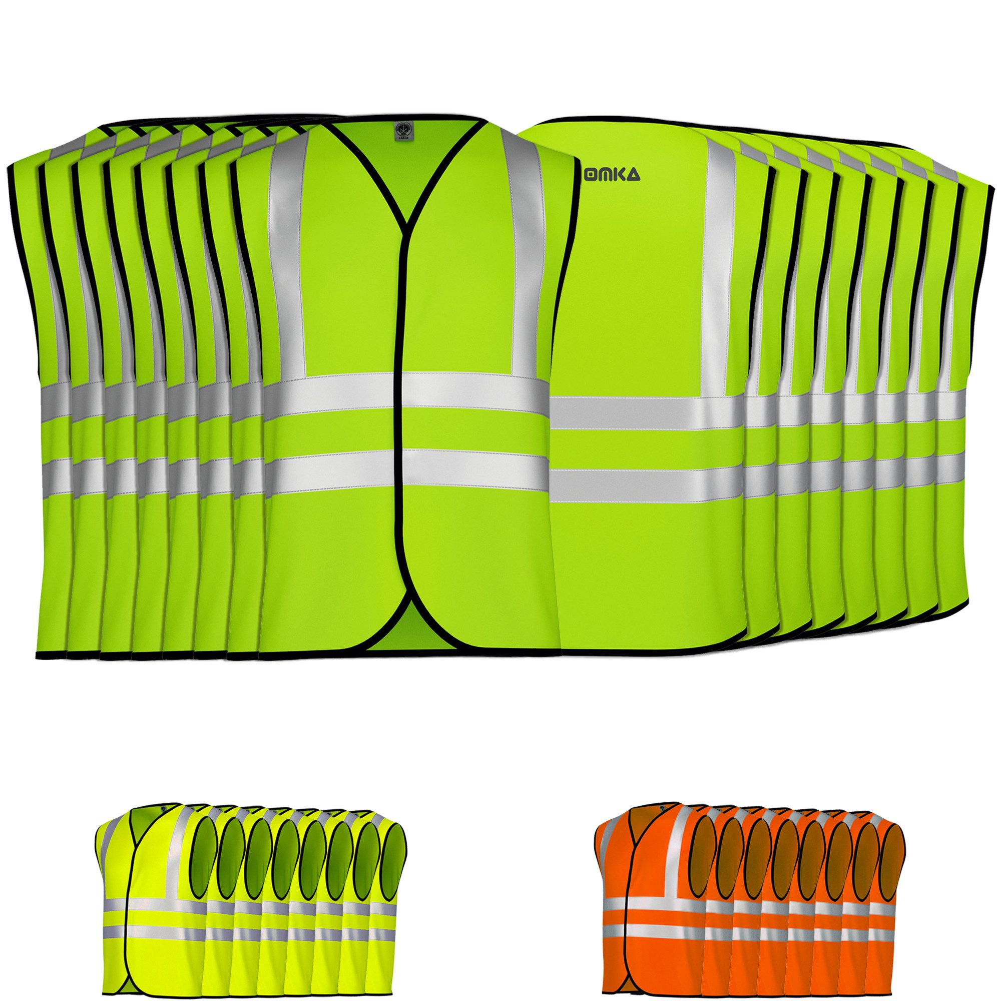 Warnweste 8 x Warnweste set