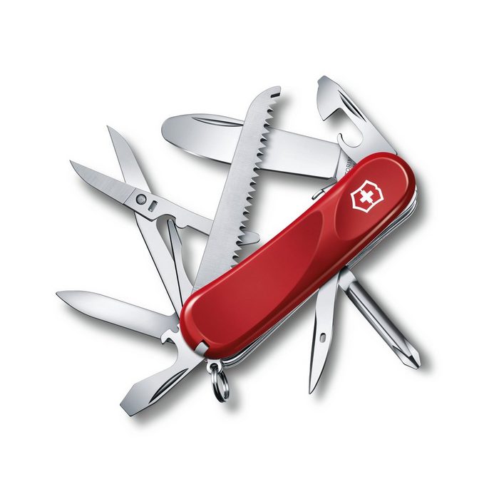 Victorinox Taschenmesser Taschenmesser für Kinder Junior 04 2.4913.SKE 15 Funktionen rot