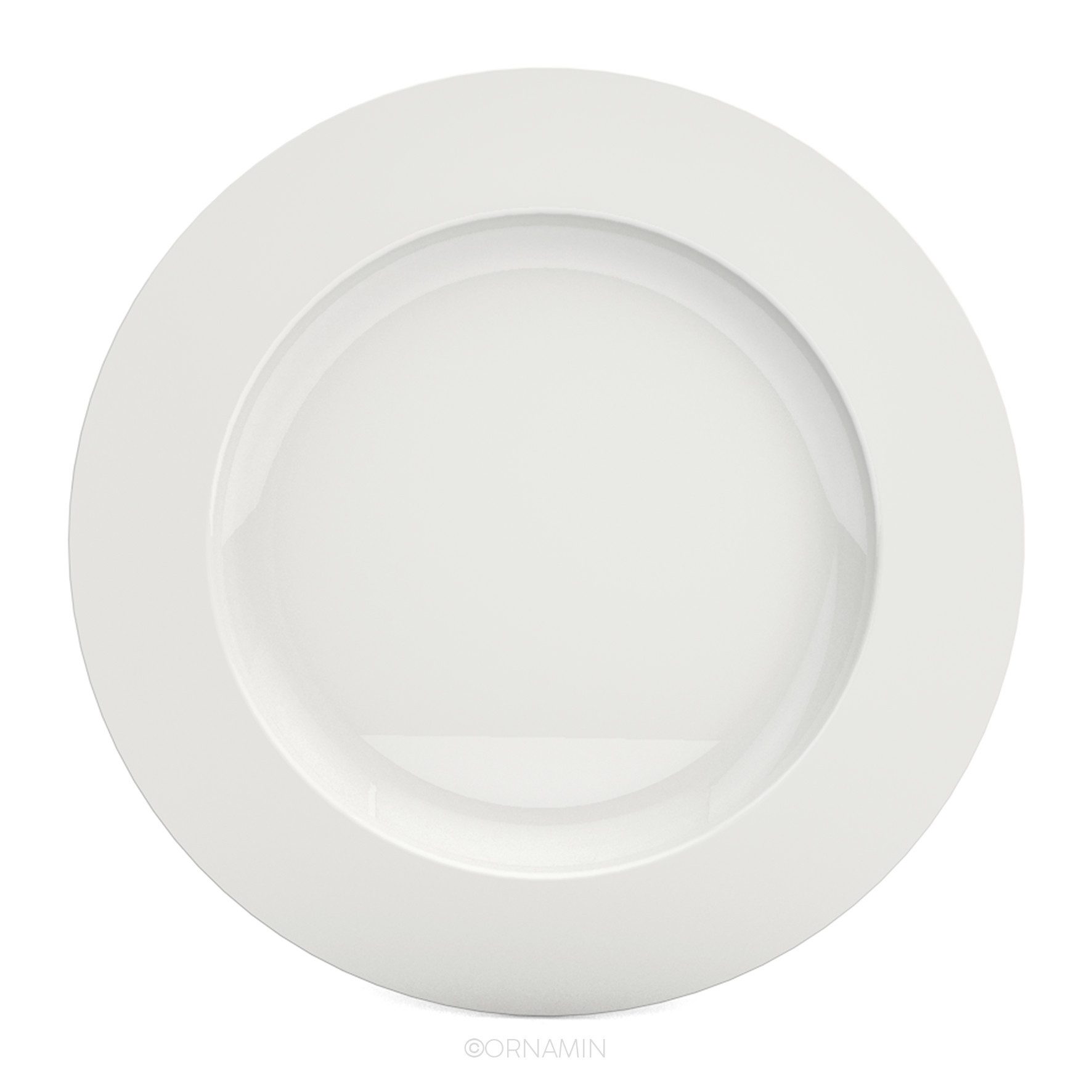 Ornamin Speiseteller Elegant - Kunststoffteller, Kunststoffgeschirr l BPA-frei l Melamin l Made in Germany