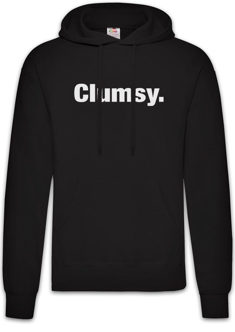 Hoodie Clumsy Herren Hoodie Slogan Spruch Motto Fun Spaß Comedy Joke