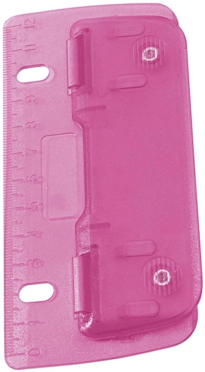 WEDO Locher Taschenlocher 8cm Kunststoff pink