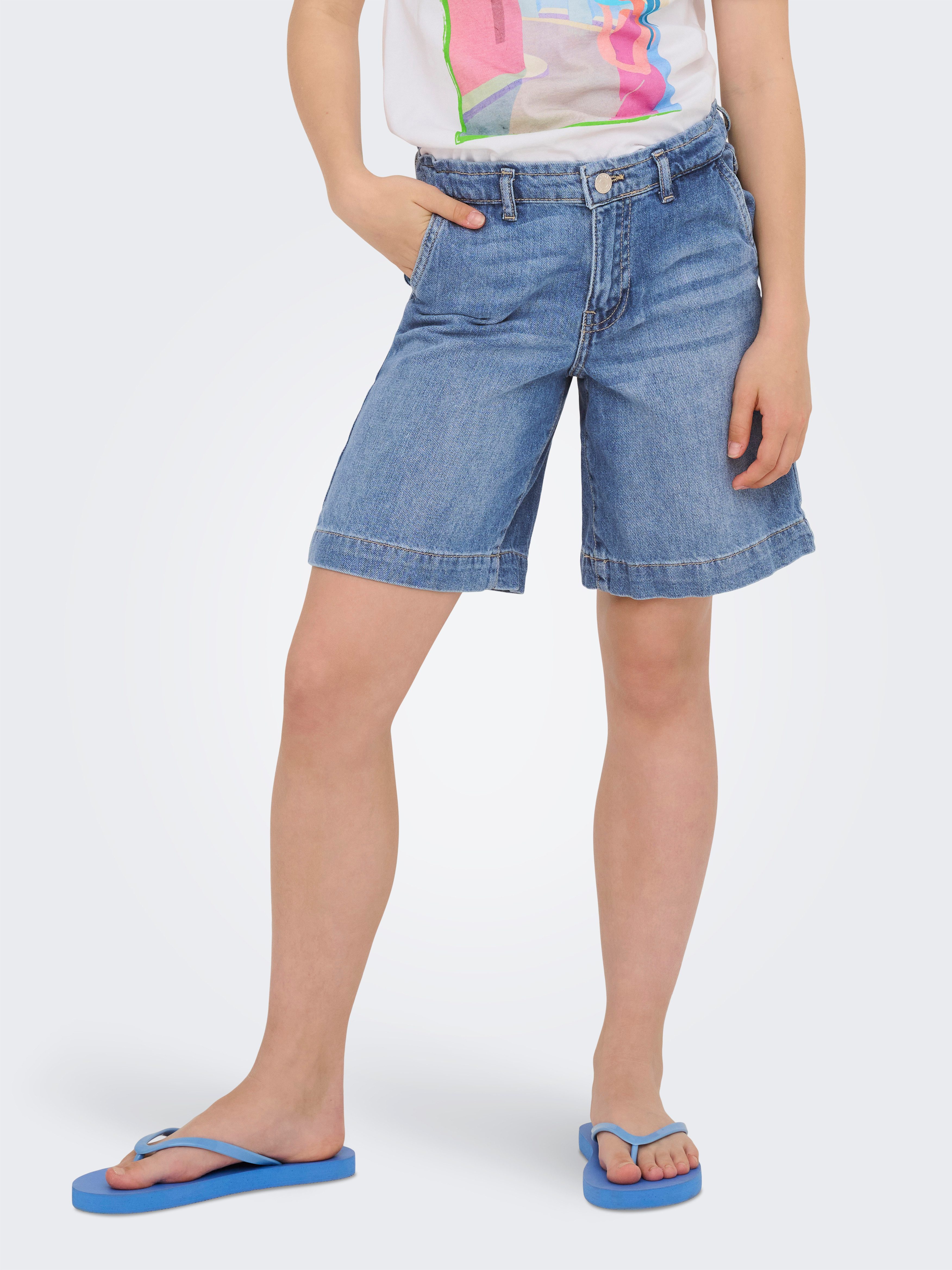 KIDS ONLY Jeansshorts KOGCOMET WIDE LONG SHORTS DNM DIA NOOS