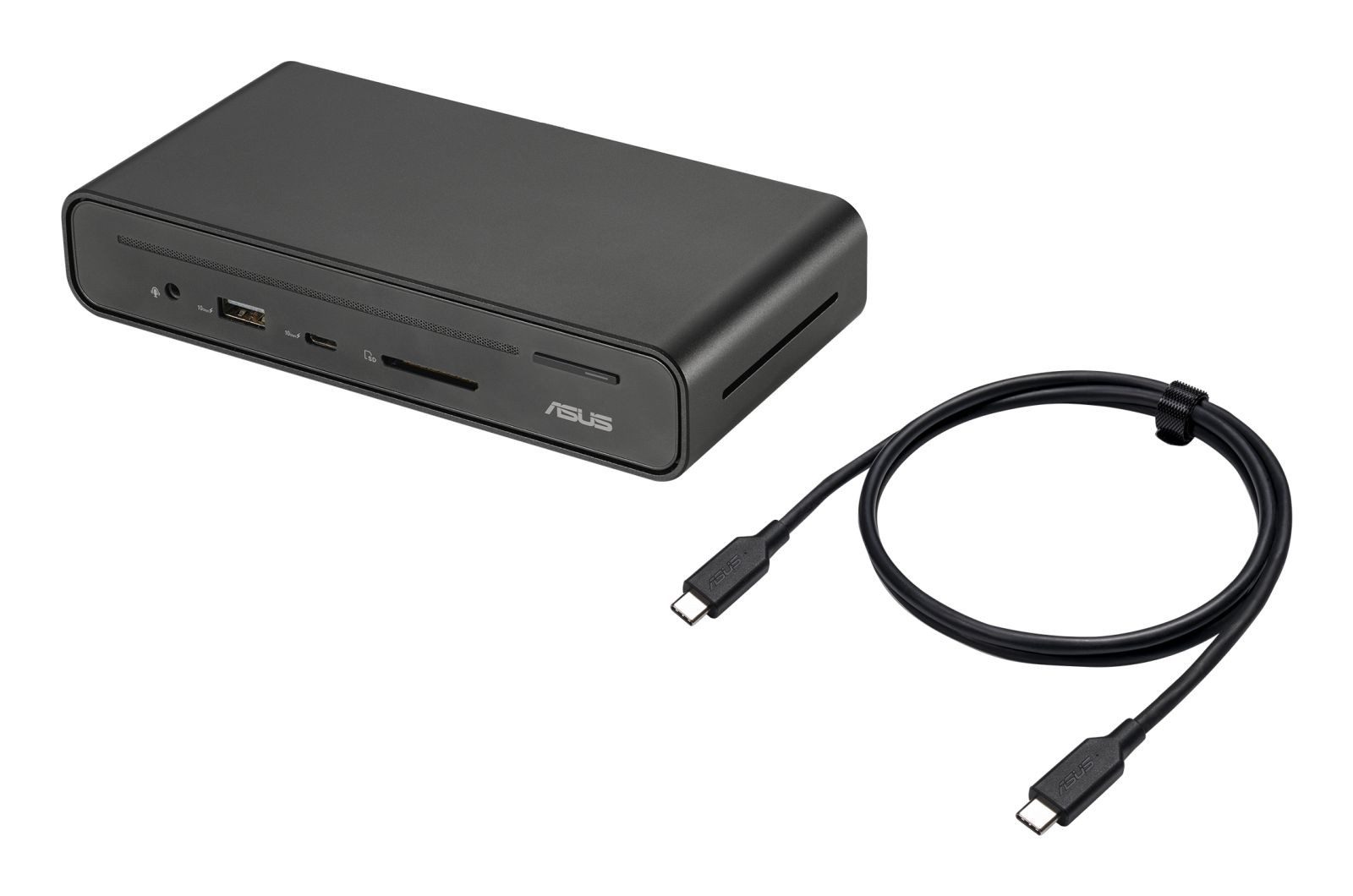 Asus Laptop-Dockingstation Triple Display USB-C Dock Duo DC301 Kabelgebunden Schwarz