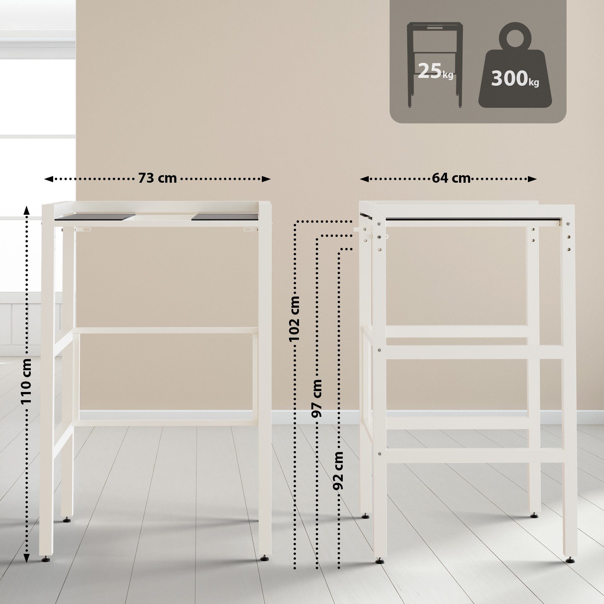 CLP Waschmaschinenuntergestell Gannet, für bis zu zwei Haushaltsgeräte günstig online kaufen
