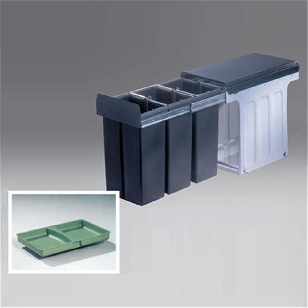 WESCO Einbaumülleimer 857611-11 Profiline Bio-Trio 30 DT