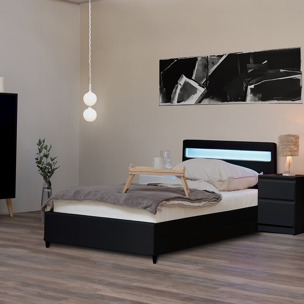 HOME DELUXE Bett LED Bett NUBE günstig online kaufen