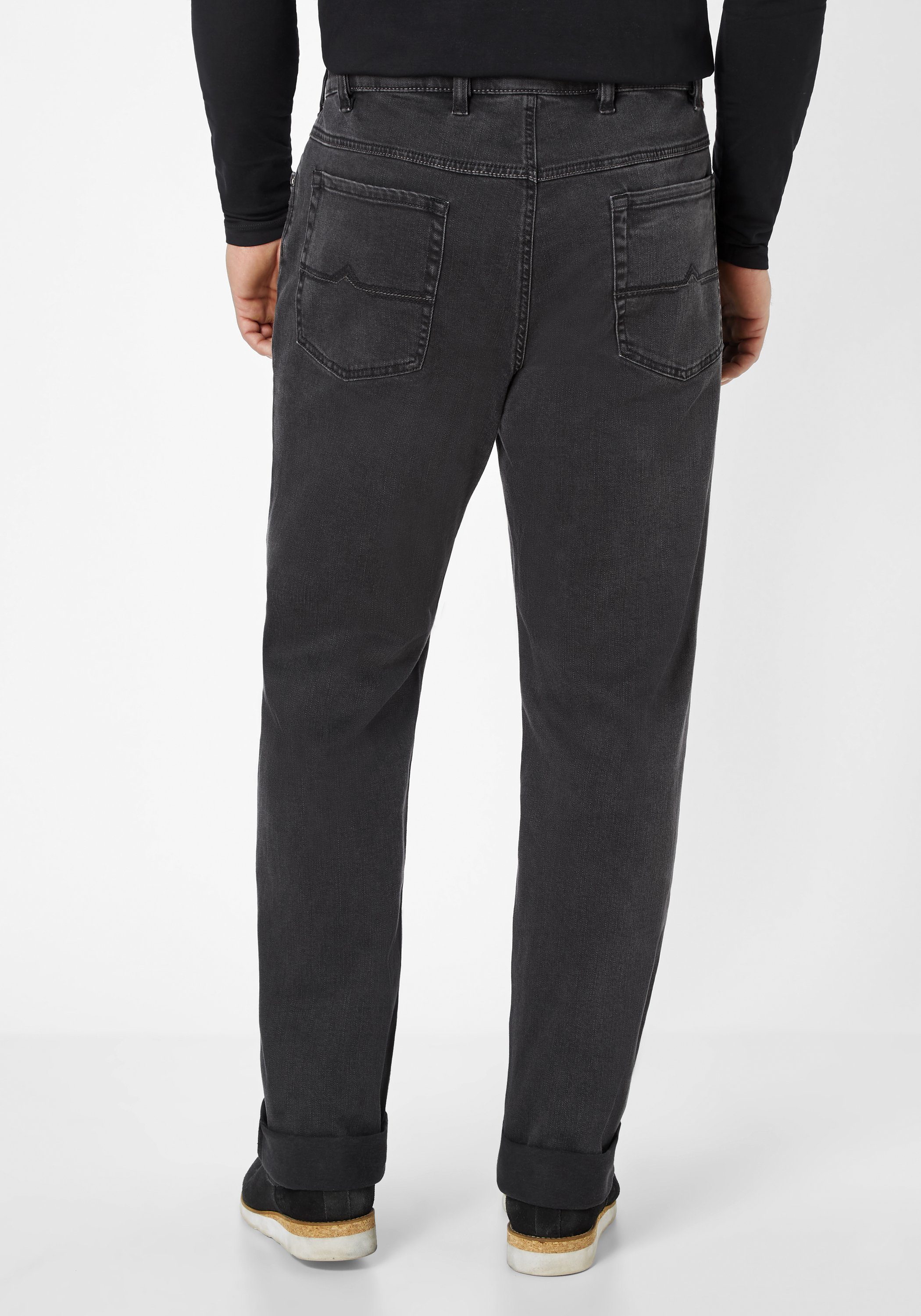 Suprax Regular-fit-Jeans 5-Pocket Suprax Jeans mit elastischem Komfort-Dehnbund und Sicherheitstasche