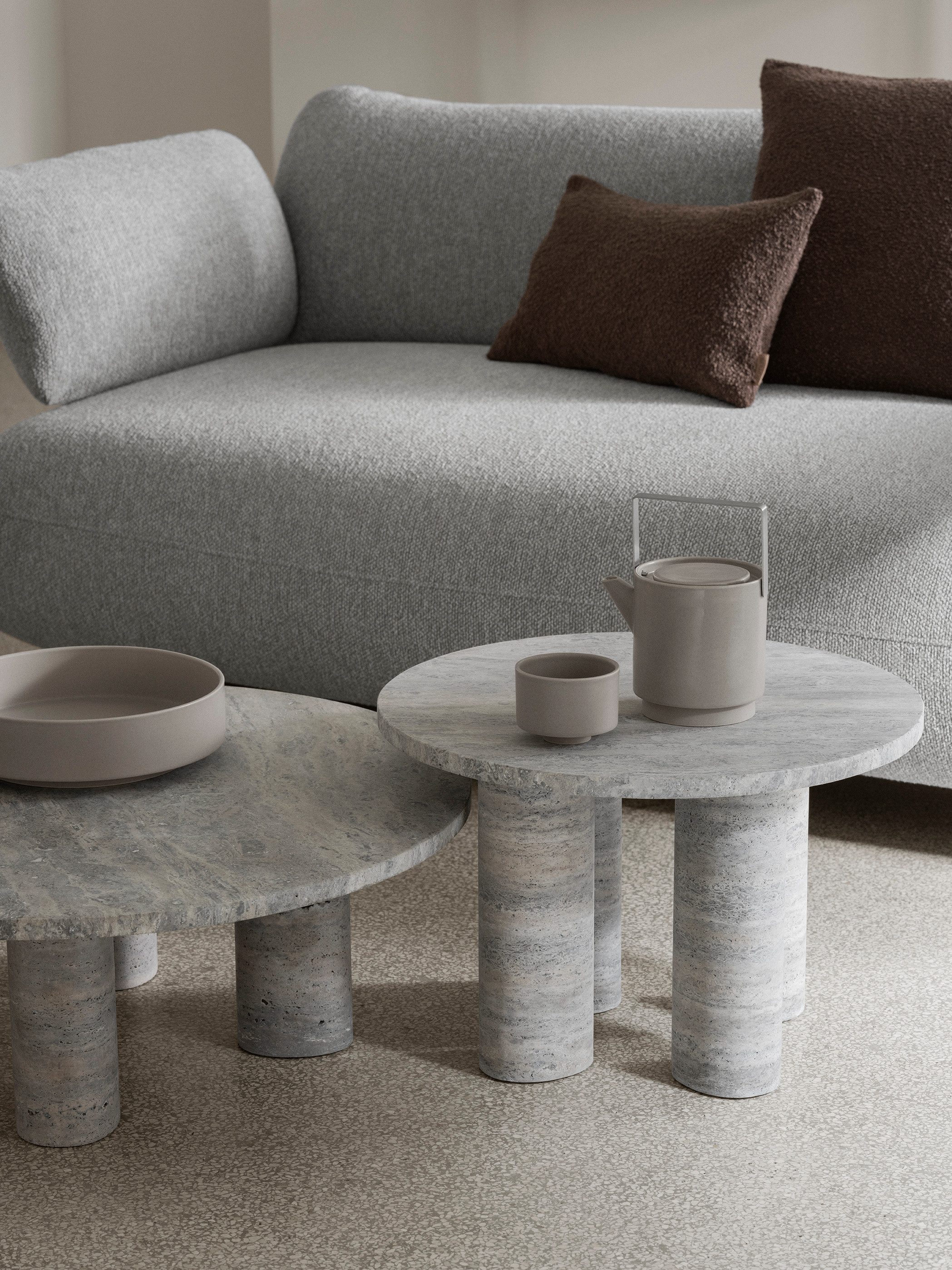 blomus Servierschale -MAKOTO- Schale, Bowl, Geschirr: Modernes Design, Steingut, (1-tlg), Zeitlose Servierschale, Matte Glasur, Unikat, Schwebend