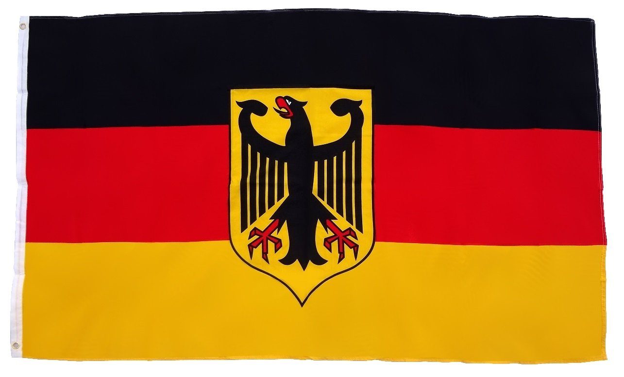 Flagge Fahnenmaste 250 (Deutschland Adler), trends4cents Messingösen in cm Fahne XXL Flagge für 3 x mit 150