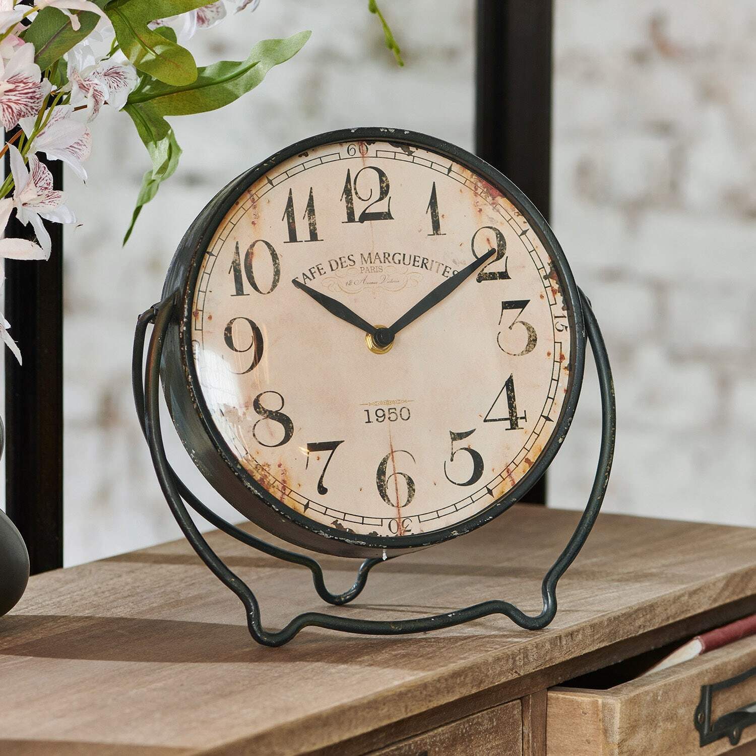 Mirabeau Wanduhr Uhr Falaise antikschwarz