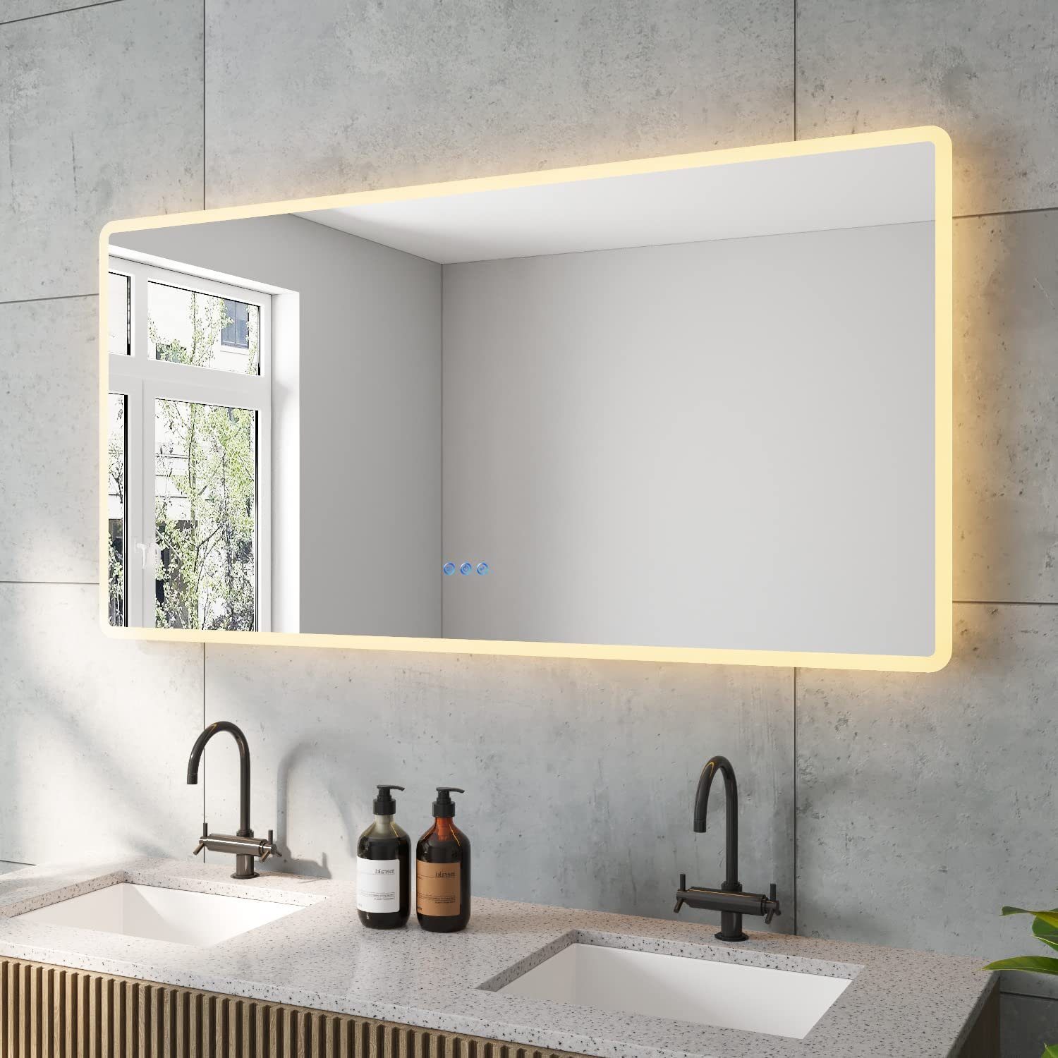AQUABATOS LED-Lichtspiegel Badspiegel Led Spiegel Badezimmer günstig online kaufen