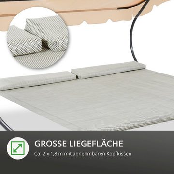 Leco Doppelliege, mit verstellbarem Sonnendach, in versch. Farben