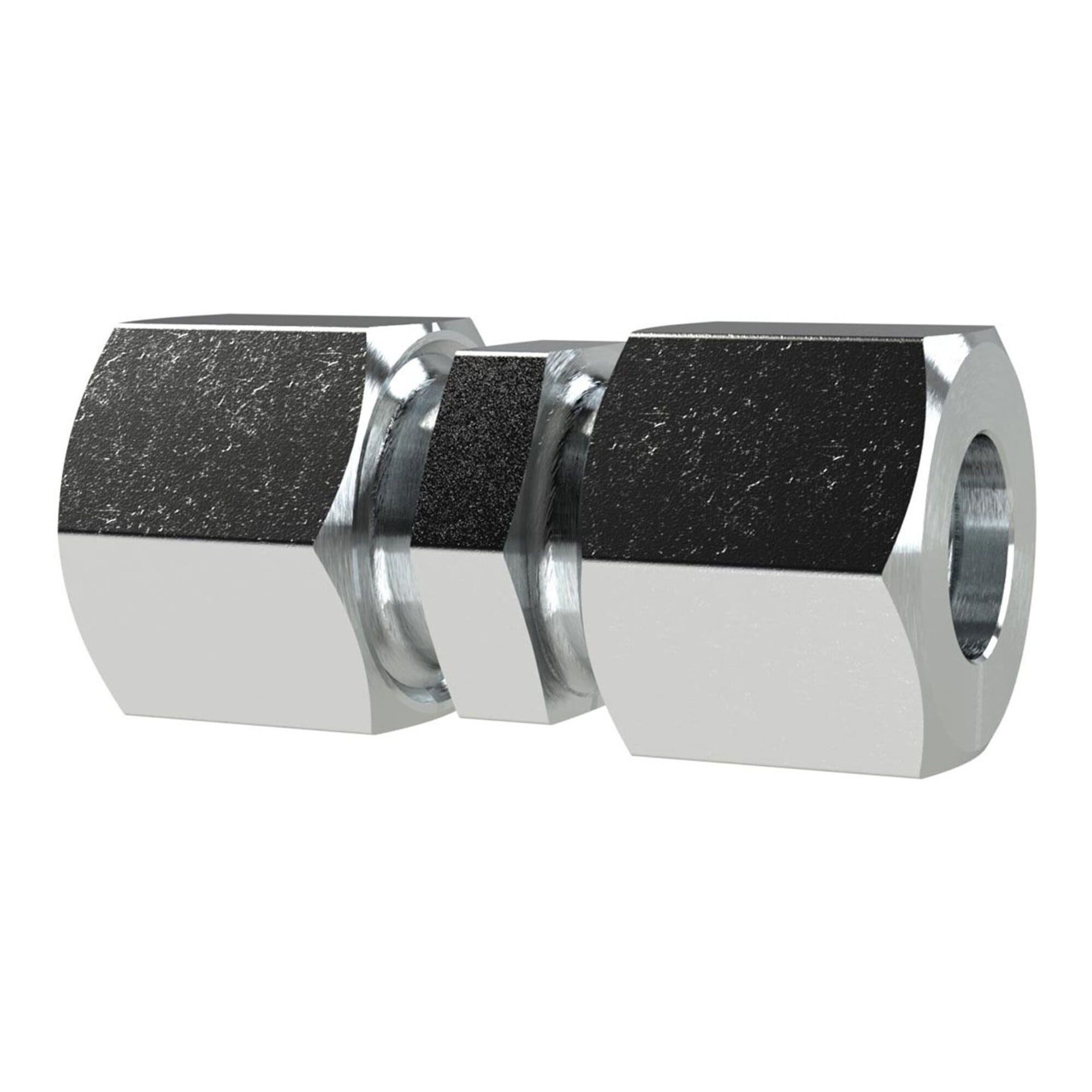 RIEGLER Heizgerät Riegler Gerade Verschraubung, Rohr-Außen-Ã˜ 8 mm, Stahl verz., 100bar