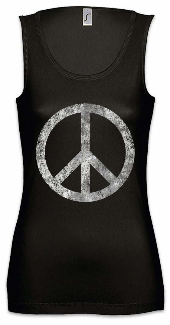Tanktop Peace Symbol Ärmelloses Damen T-Shirt Sign Logo Frieden Regenbogen