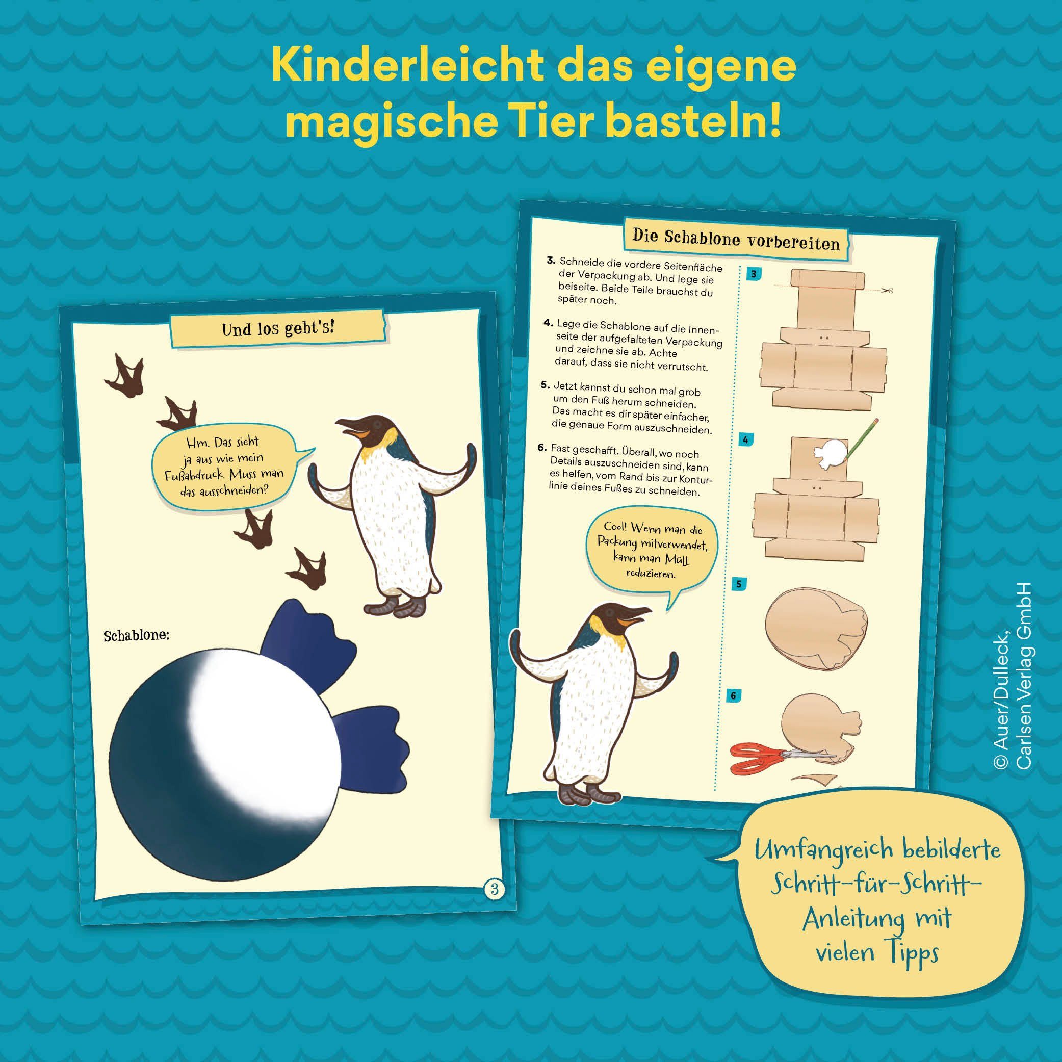 Kosmos Kreativset AllesKönnerKiste, Die Schule der magischen Tiere - Gips-Spaß mit Juri