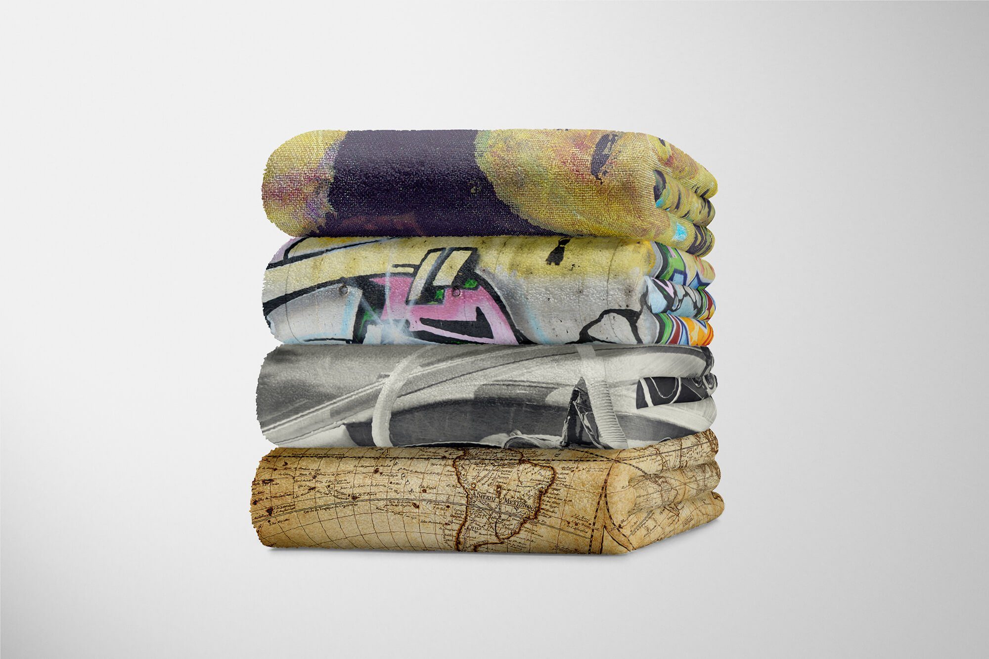 Sinus Art Handtücher Handtuch (1-St), Rennbo, Handtuch mit Baumwolle-Polyester-Mix Fotomotiv klassisches Strandhandtuch Kuscheldecke Saunatuch