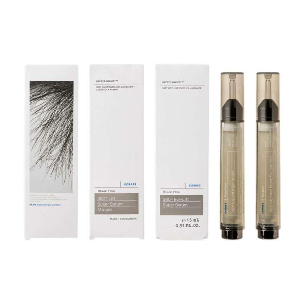 Korres Gesichtsöl Black Pine 4D Super Augenserum, für Alle Hauttypen