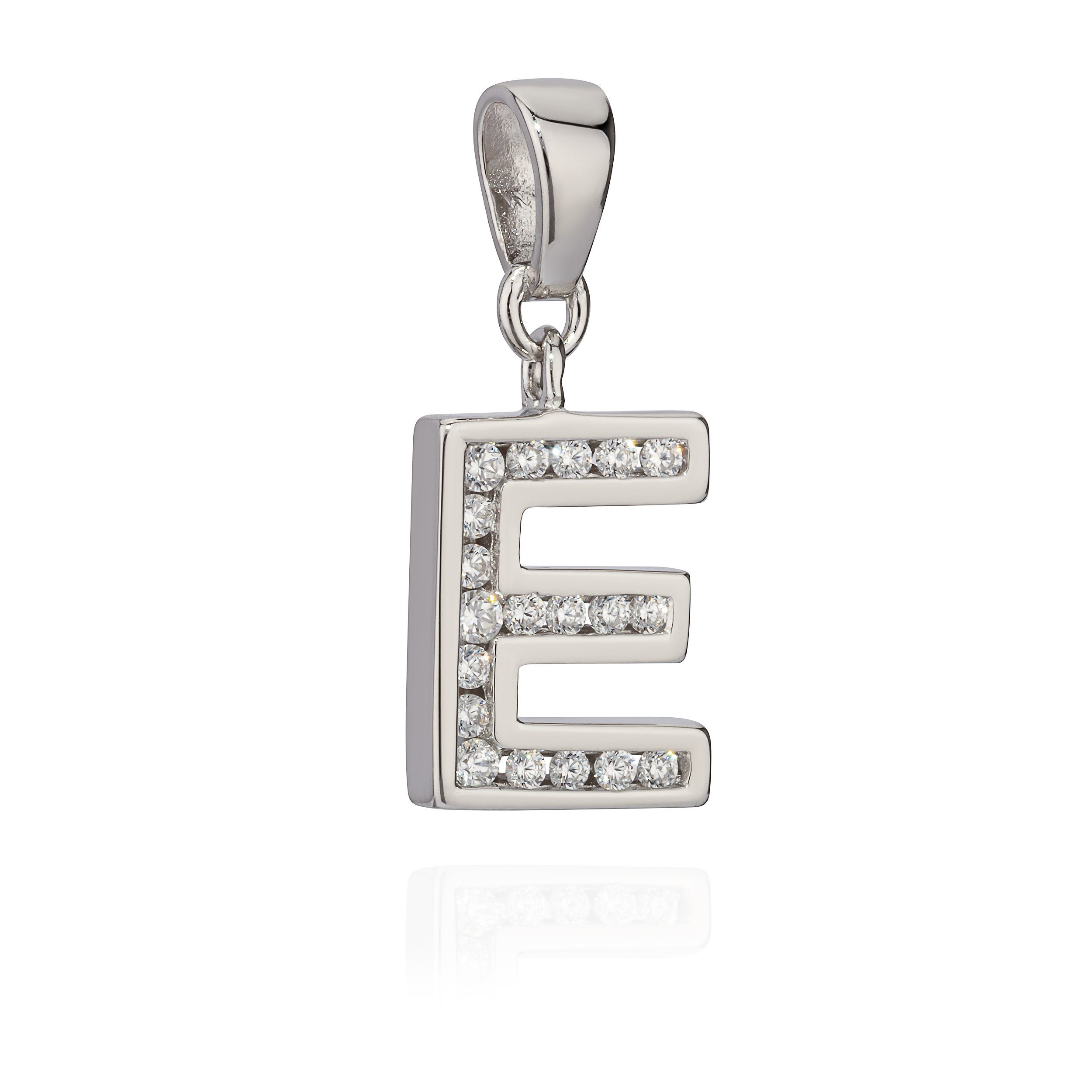 NKlaus Kettenanhänger 13x10mm Kettenanhänger Buchstabe E günstig online kaufen