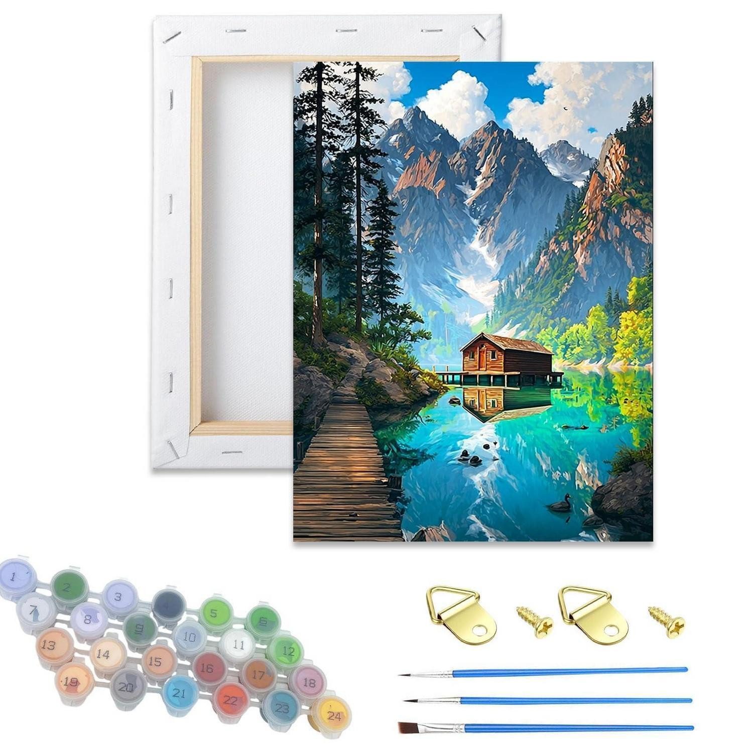 LuxusKollektion Malen nach Zahlen Malen nach Zahlen Erwachsene Landschaft (1-St)