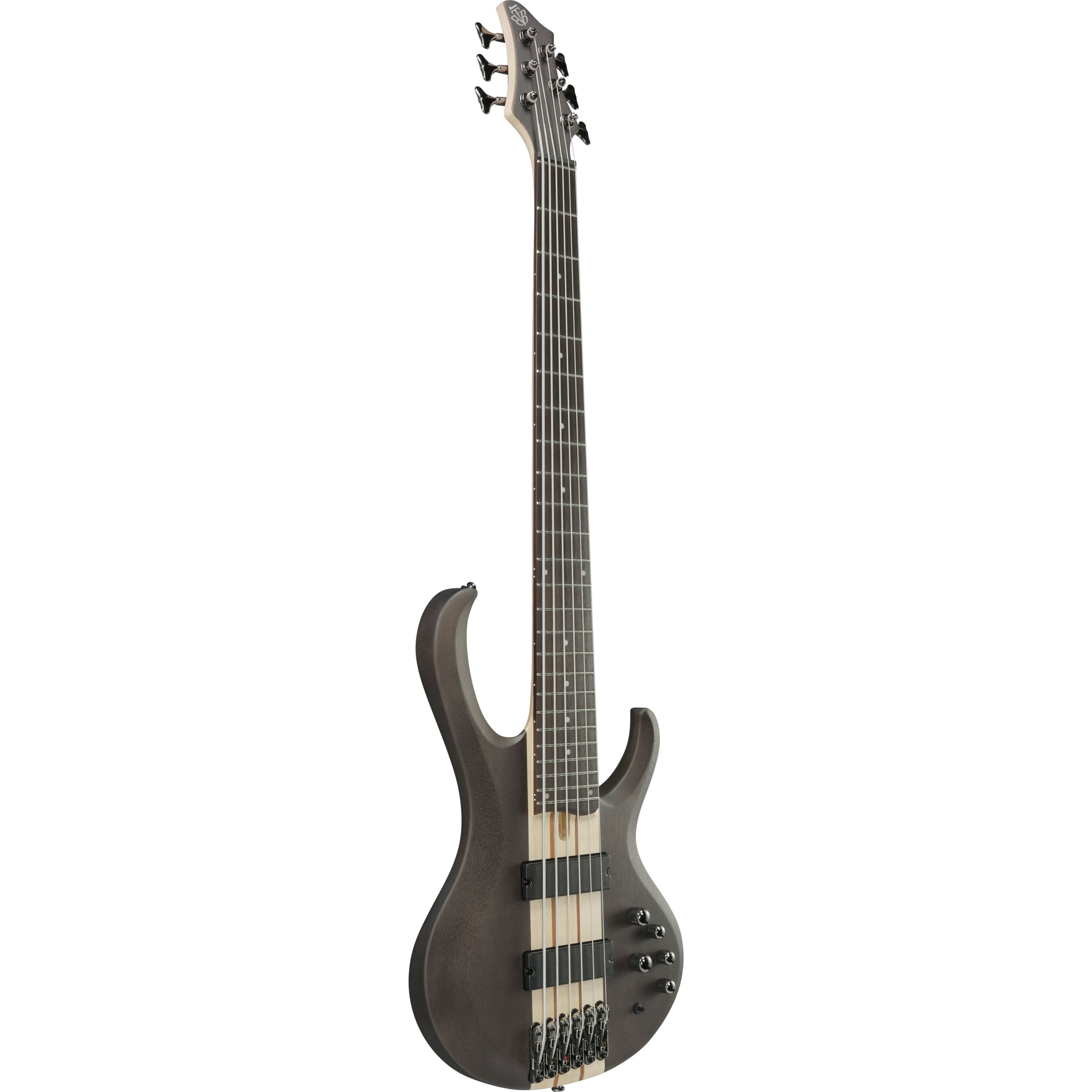 Ibanez E-Bass, E-Bässe, 6-Saiter E-Bässe, BTB606-TGF Transparent Gray Flat - E-Bass