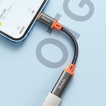 mcdodo Audio-Adapter USB Type C to Converter für iPhone Silber/Orange Smartphone-Adapter