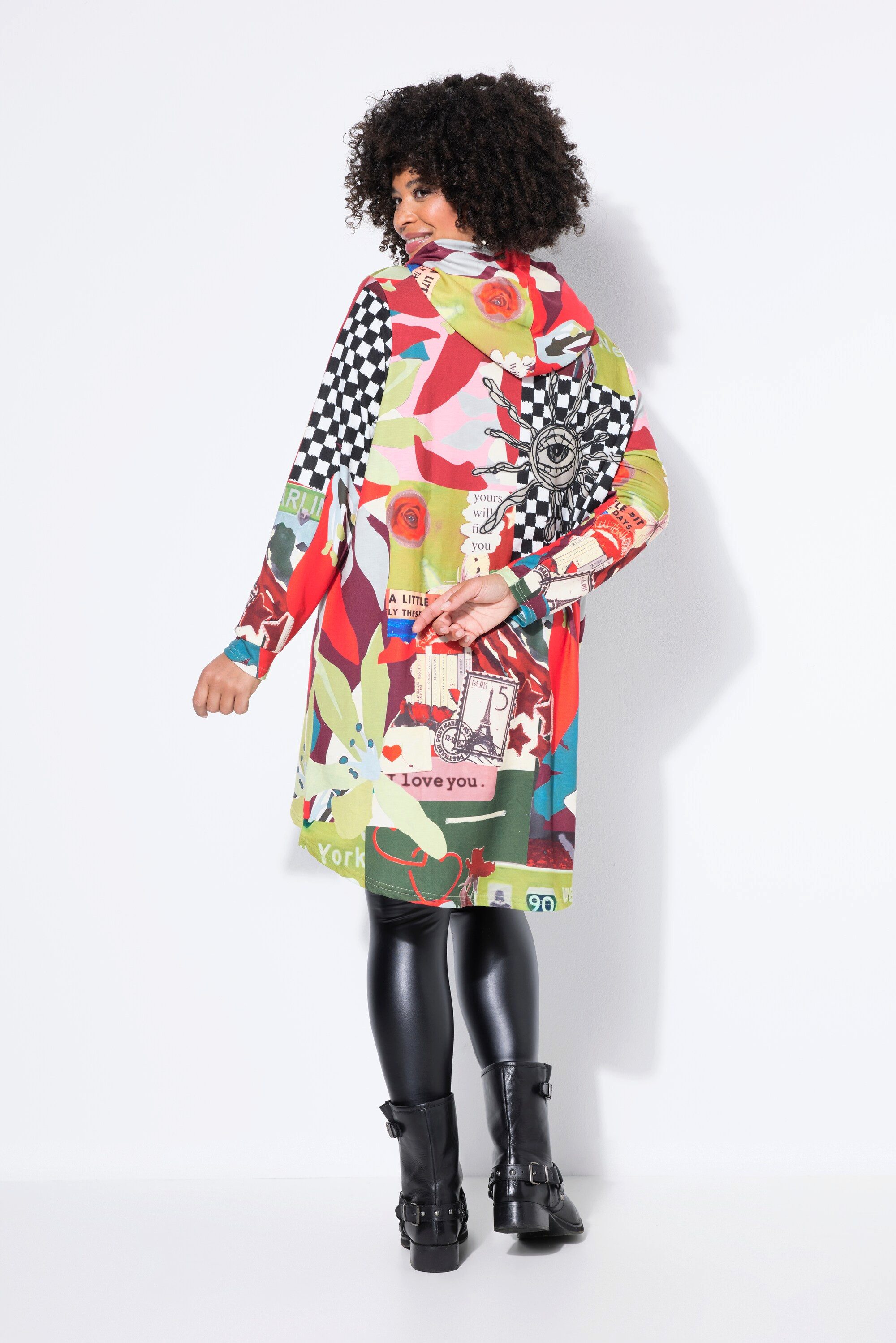 Angel of Style Sweatshirt Hoodie Oversize Fit Patchmuster Kapuze