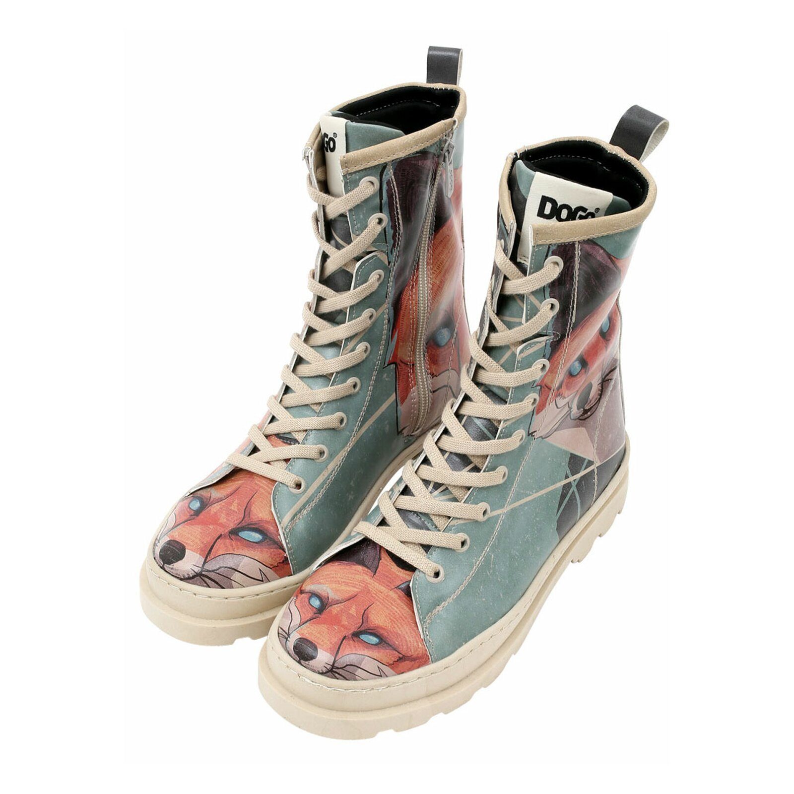 DOGO Gisele Schnürstiefel Boots Red Fox Damen Stiefeletten Stiefelette Hand günstig online kaufen