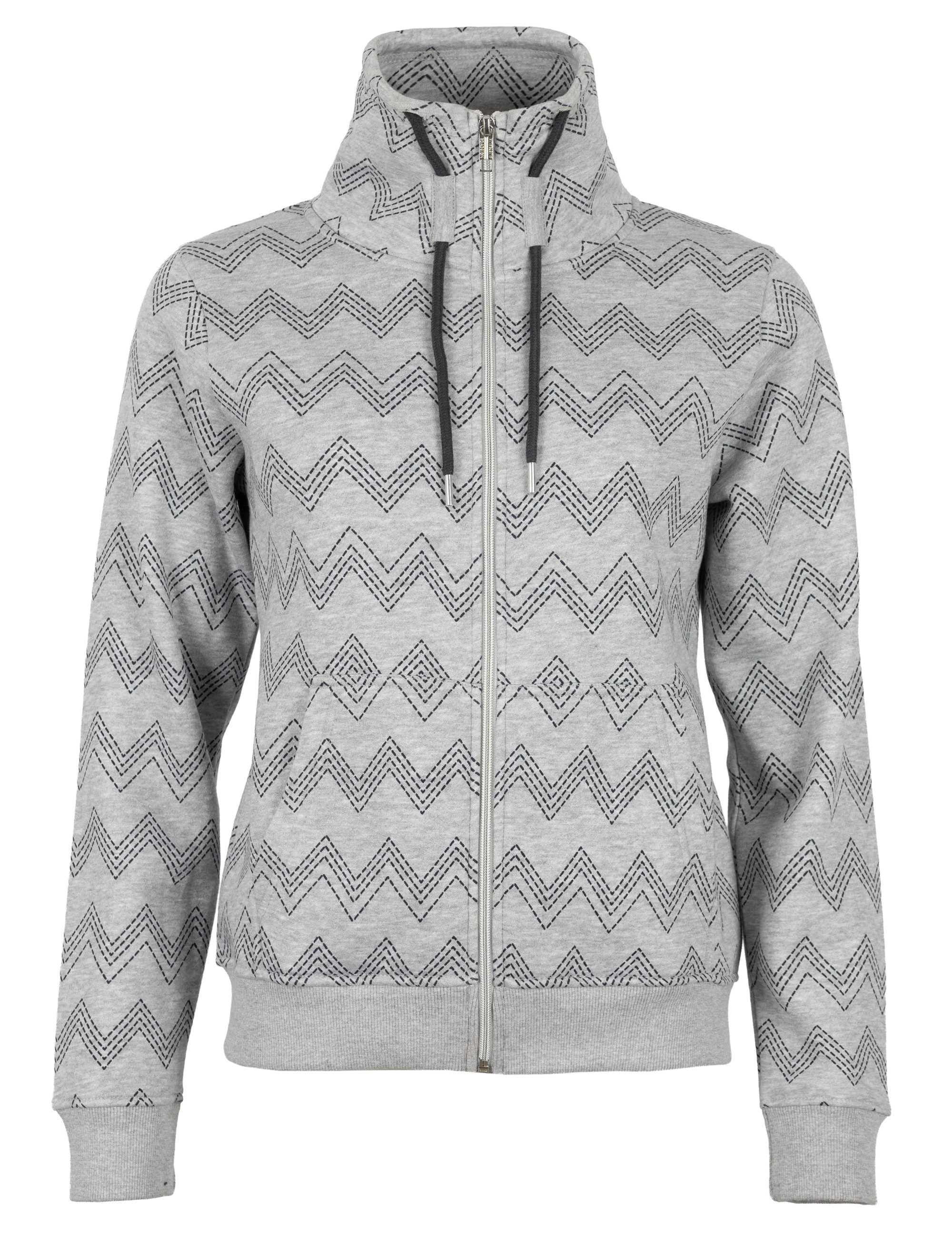 ROADSIGN australia Sweatjacke Stone Flow (1, 1-tlg., 1) praktischer Look mit Muster für kühle Tage mit Stil und Komfort