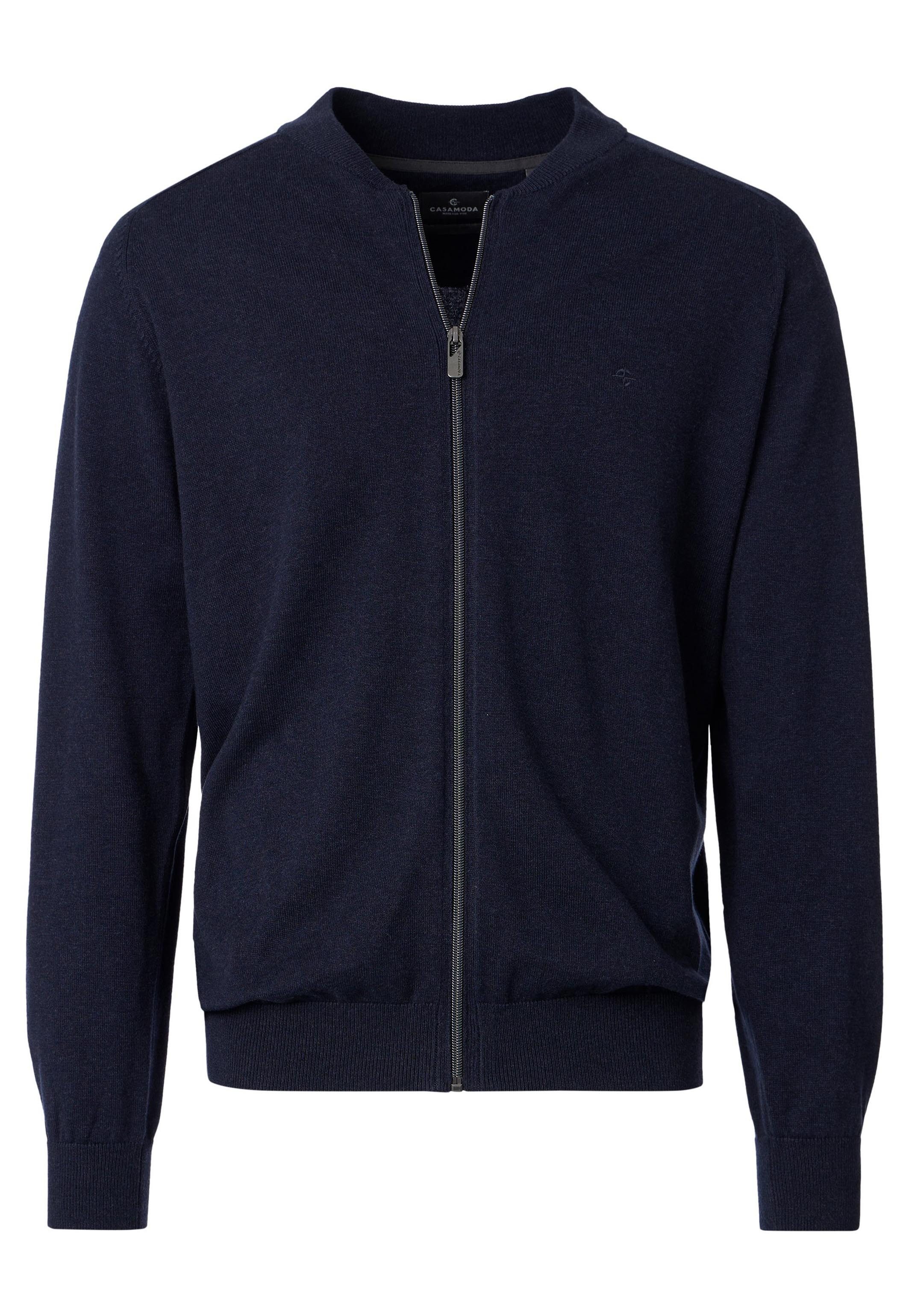 CASAMODA Strickjacke Basic (1-tlg) Strickjacke - Baumwolle - Atmungsaktiv - Reine Pima-Baumwolle
