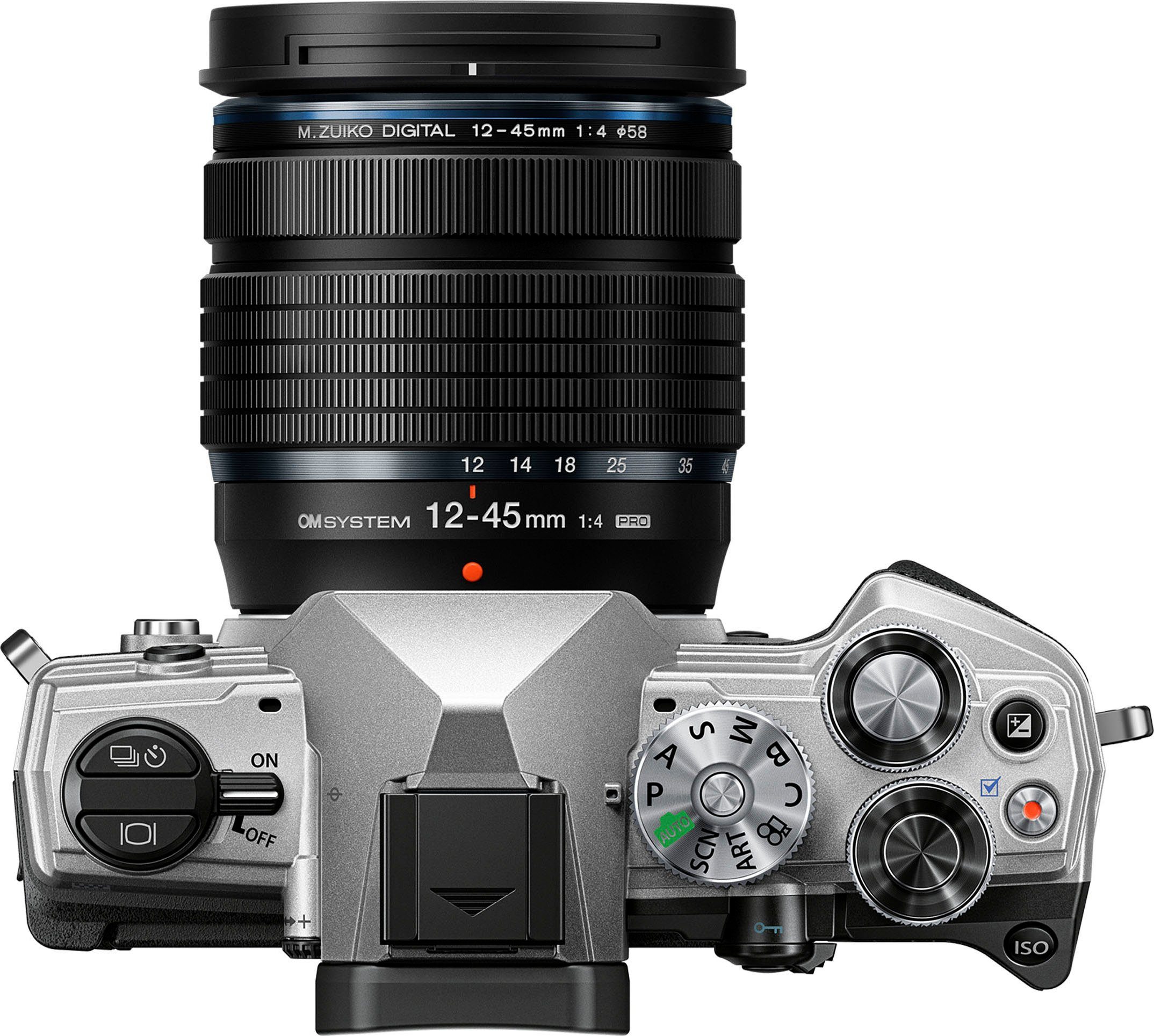 PRO, 12‑45mm F4 Olympus Bluetooth, WLAN Kit Digital 20,4 OM-5 MP, 1245 Systemkamera ED (M.Zuiko (Wi-Fi)