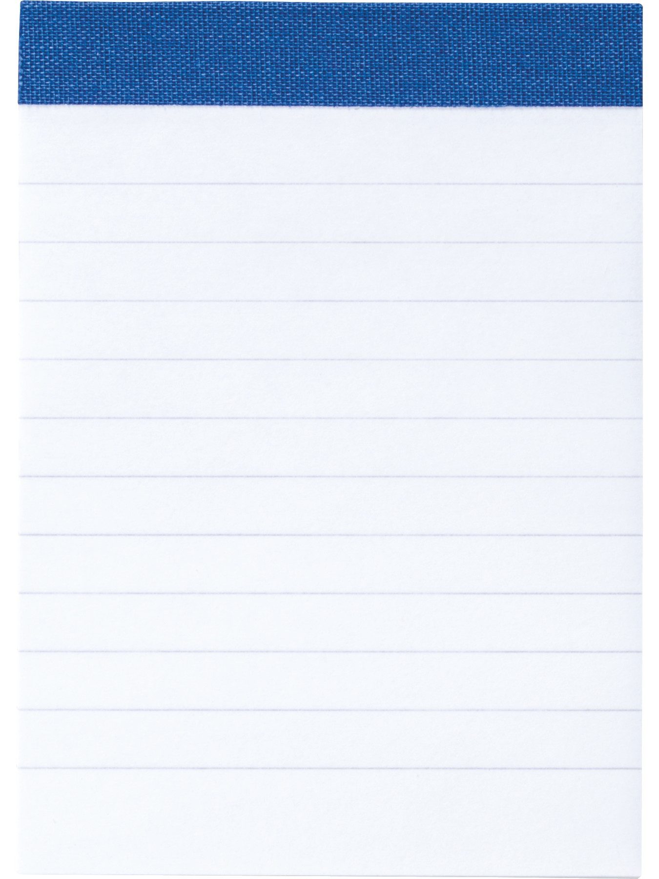 Baier & Schneider Notizblock Notizblock A7 liniert 50 Blatt blau