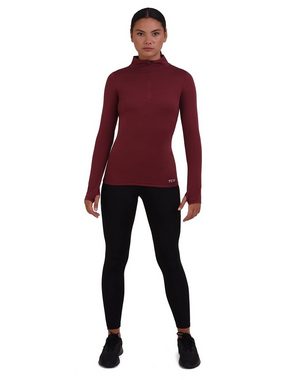 TCA Langarmshirt Damen Sport Shirt Langarm - Cabernet (1-tlg)