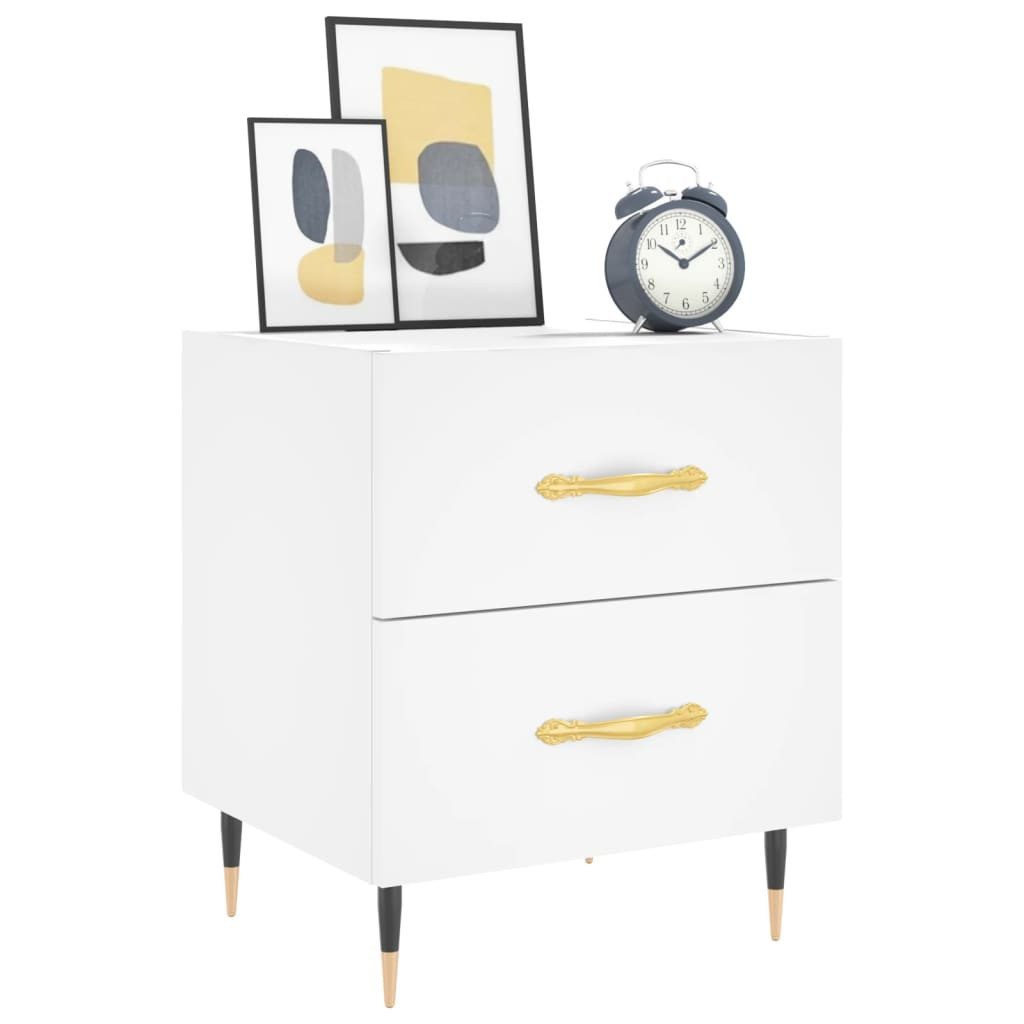 vidaXL Nachttisch Nachttisch Weiß 40x35x47,5 cm günstig online kaufen