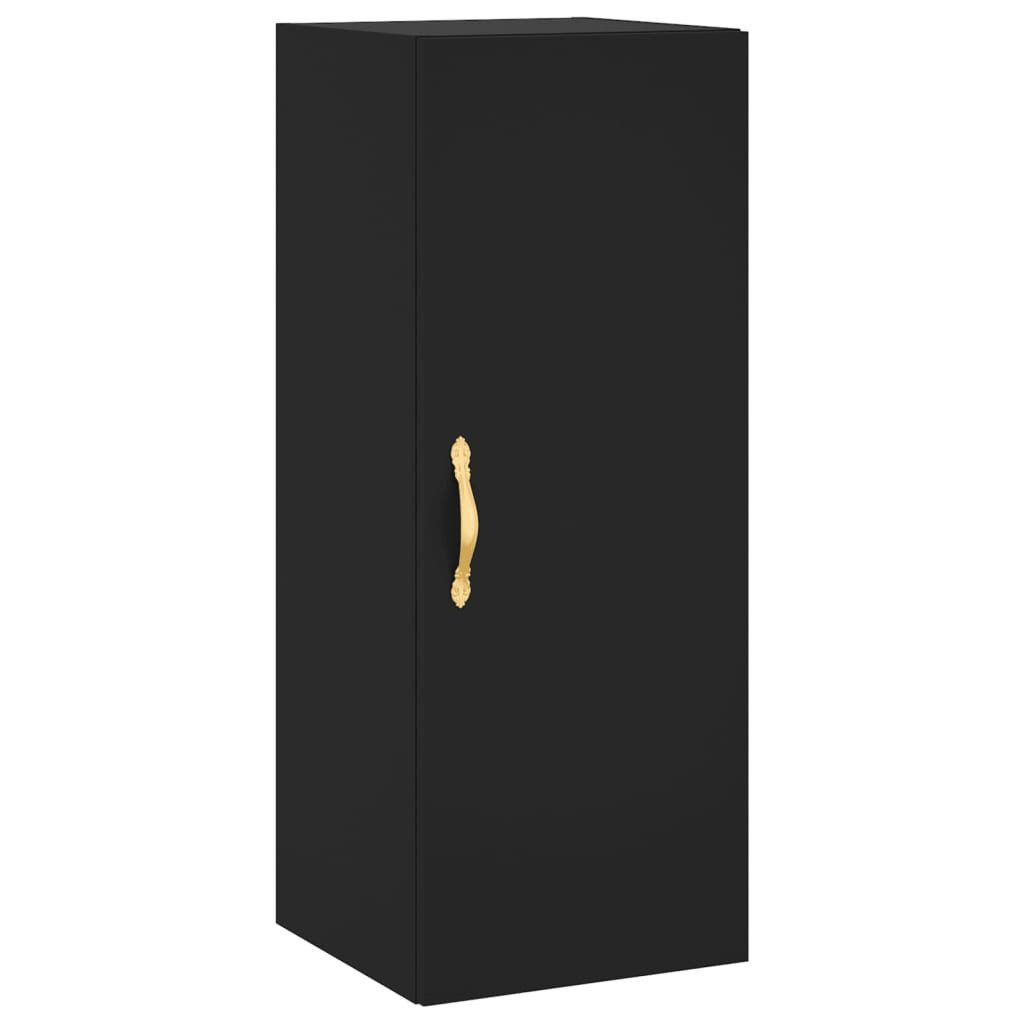 vidaXL Hängeschrank Wandschrank Schwarz 34,5x34x90 cm günstig online kaufen