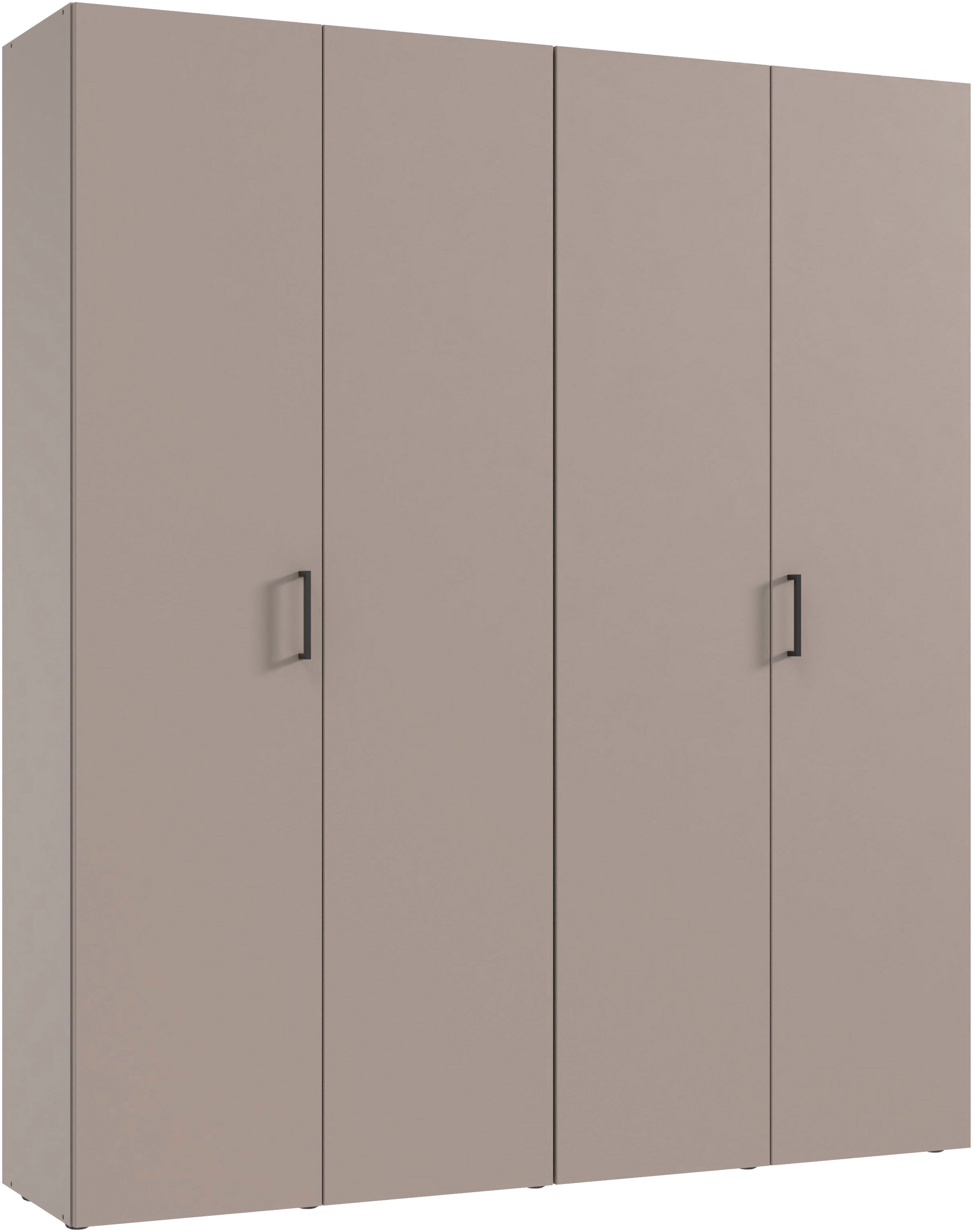 Wimex Kleiderschrank Mugano,in 3 Breiten, 2 Tiefen, viele Farben, Made in Germany (in Basic oder Premium Ausstattung) mit kurzen Griffen aus Metall