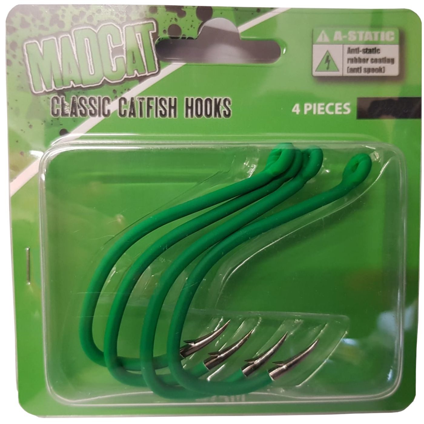 Wallerhaken Madcat A-Static Classic Catfish Hooks - 4 Wallerhaken